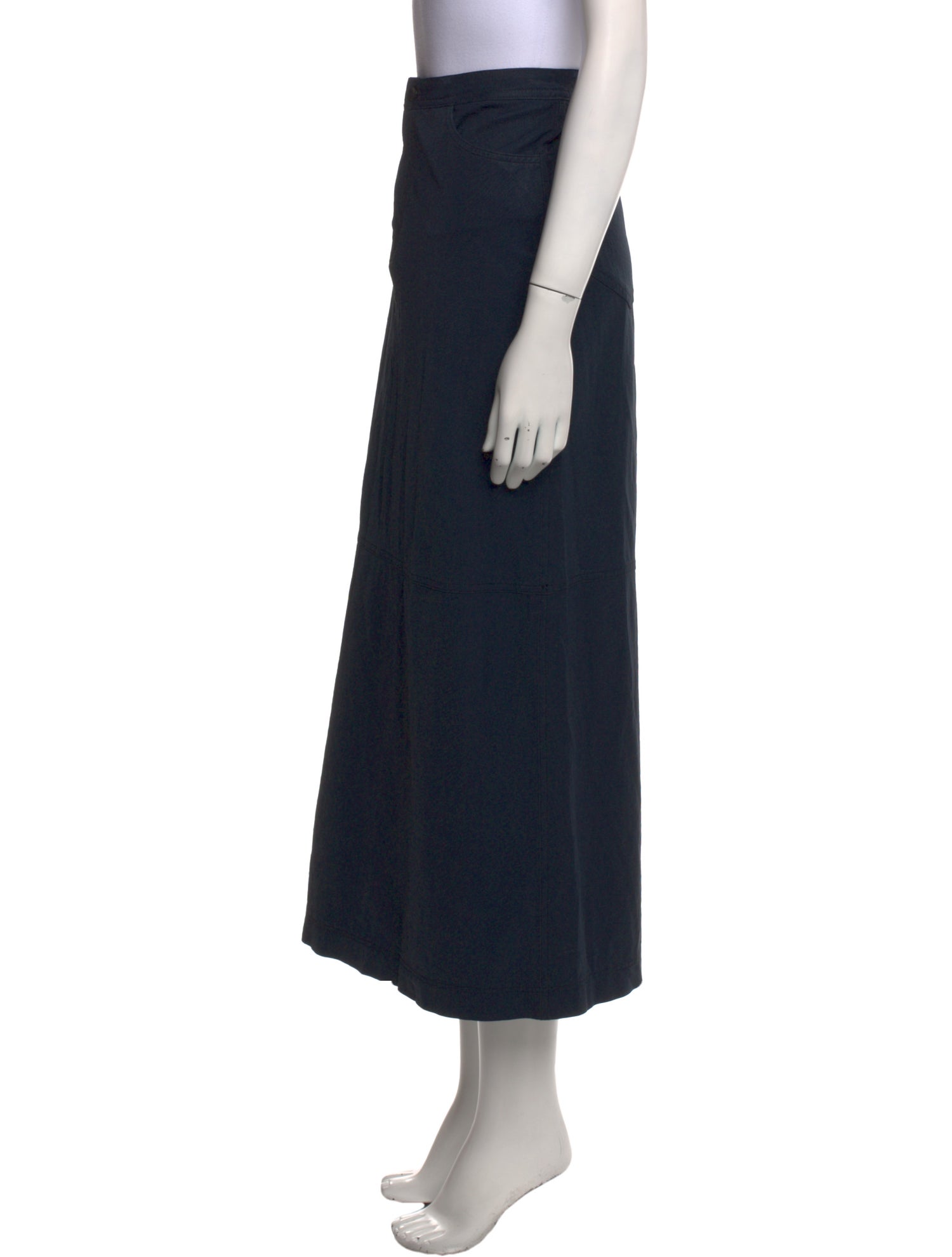 Issey Miyake Embroidered Accent Midi Length Skirt