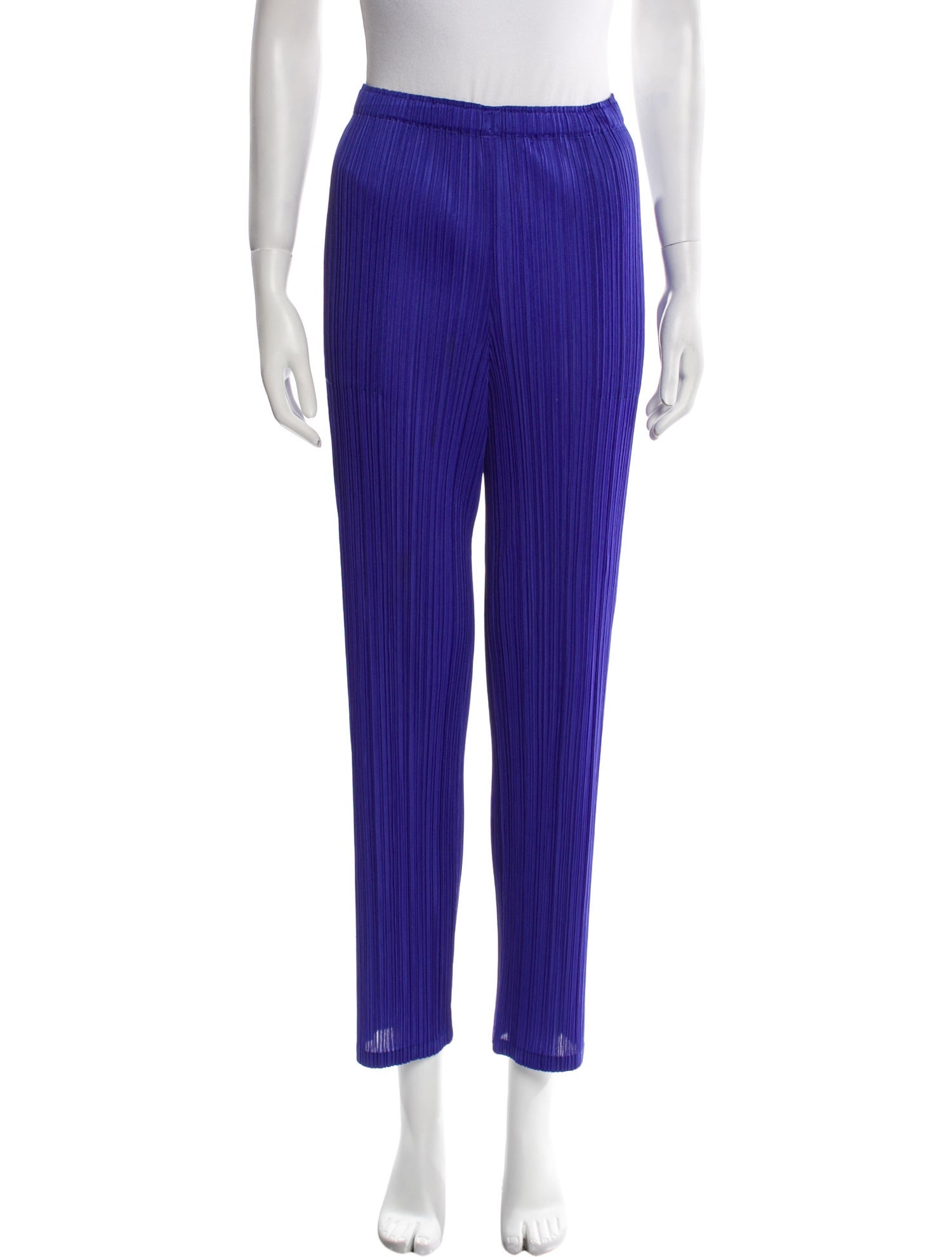Issey Miyake Striped Straight Leg Pants