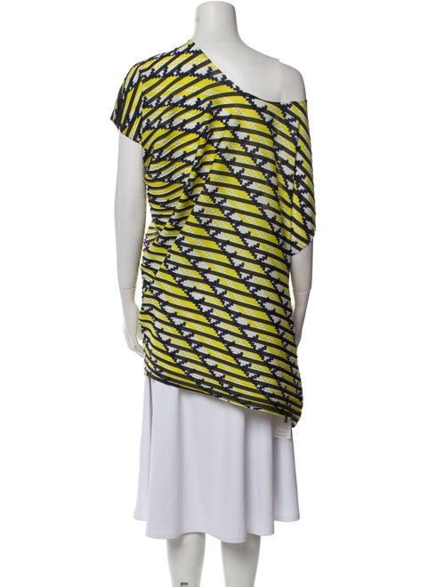 Issey Miyake Printed One-Shoulder Tunic