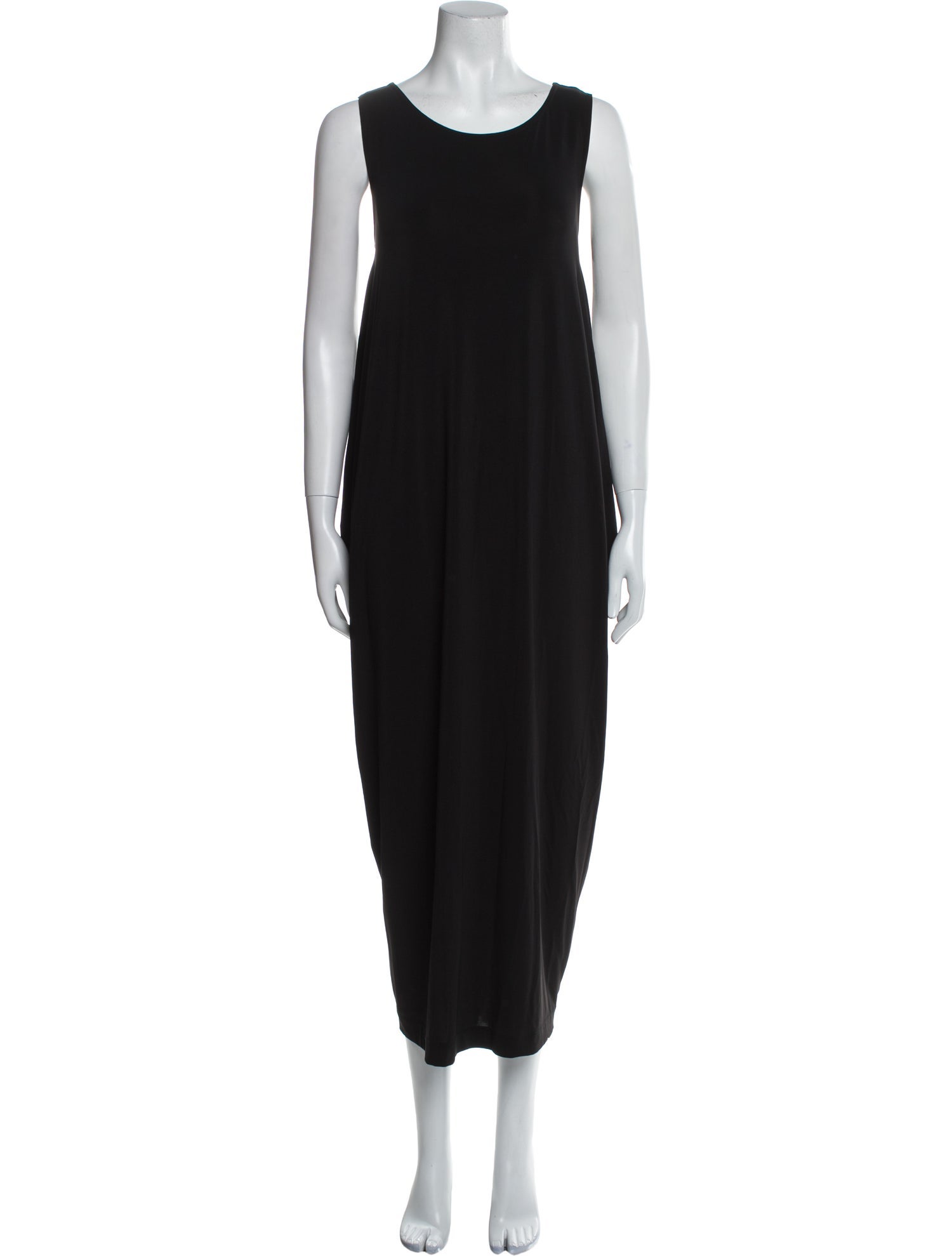 Issey Miyake Scoop Neck Long Dress