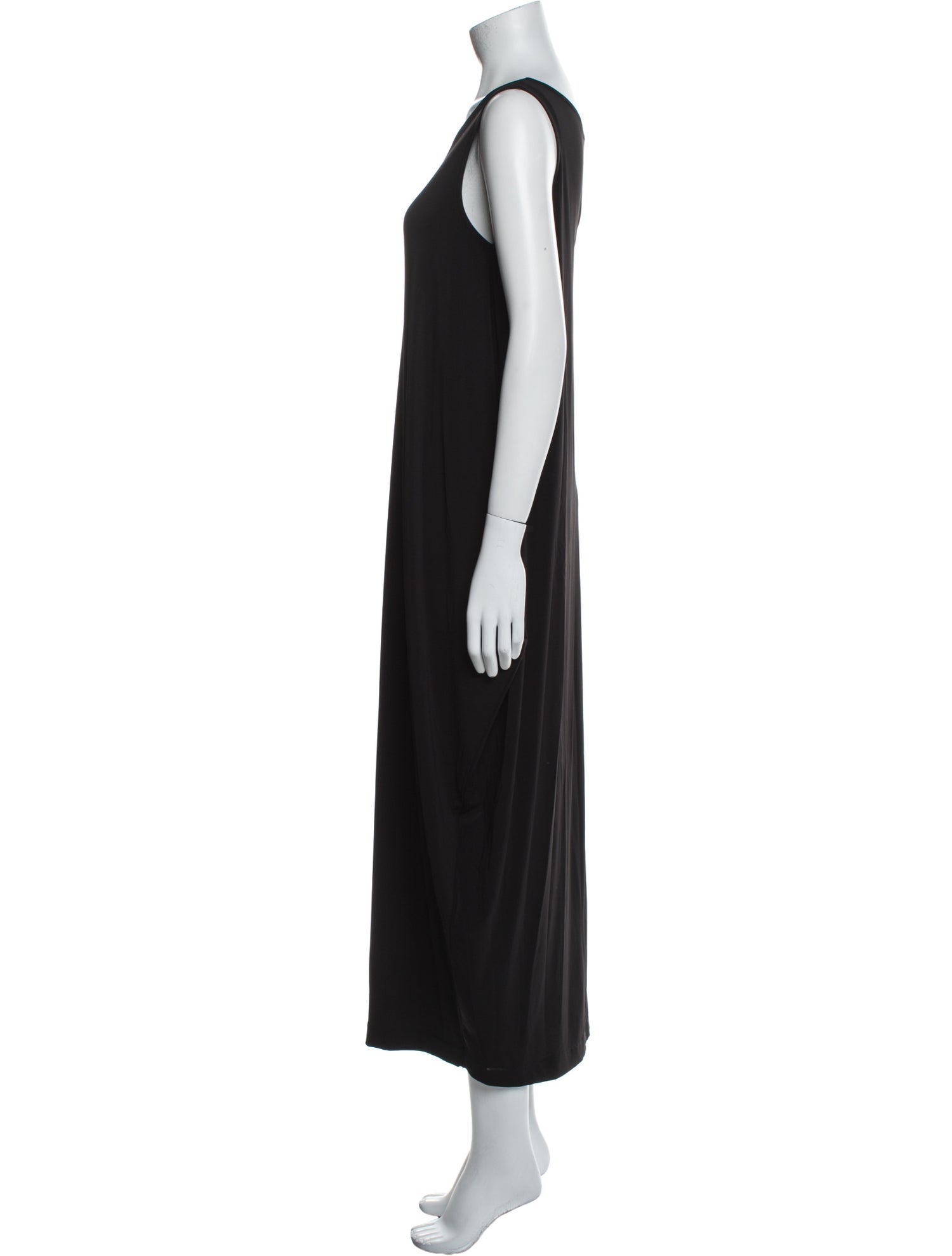 Issey Miyake Scoop Neck Long Dress