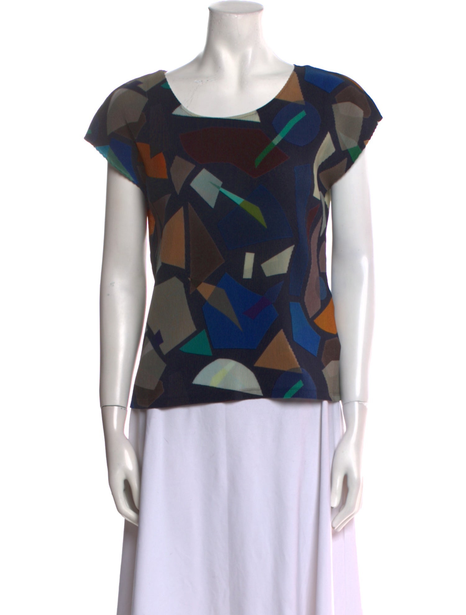 Pleats Please Issey Miyake 2014 Printed Top