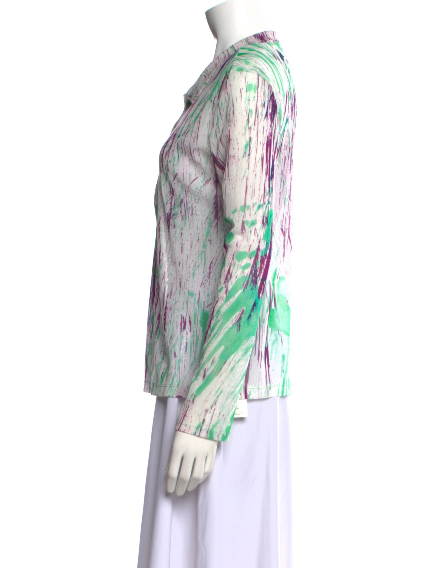 Issey Miyake 2019 Printed Blouse