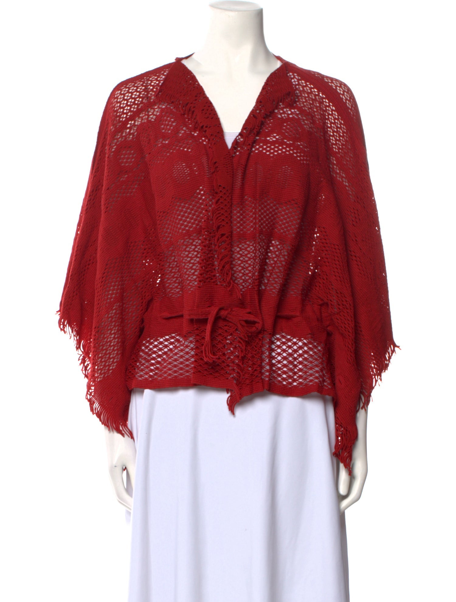 Issey Miyake Nylon V-Neck Sweater