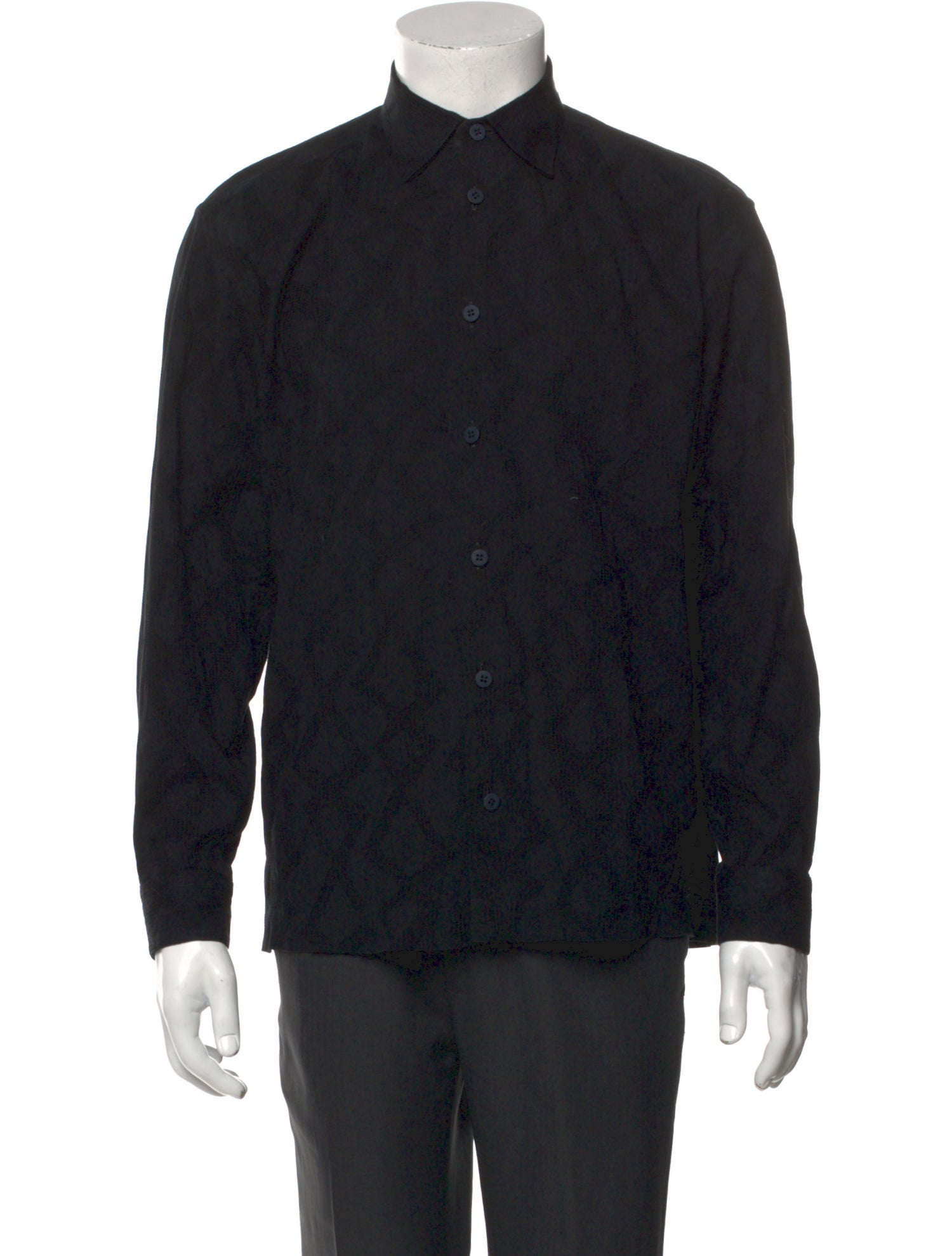 Issey Miyake Long Sleeve Tuxedo Shirt