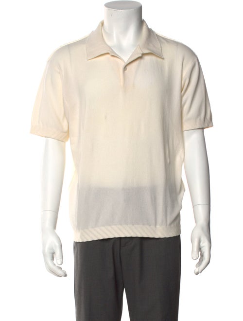 Issey Miyake Collar Short Sleeve Polo Shirt