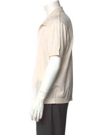 Issey Miyake Collar Short Sleeve Polo Shirt
