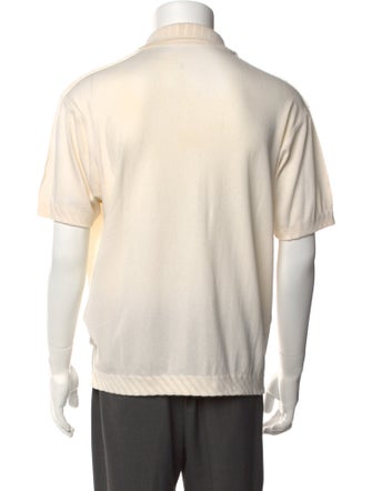 Issey Miyake Collar Short Sleeve Polo Shirt