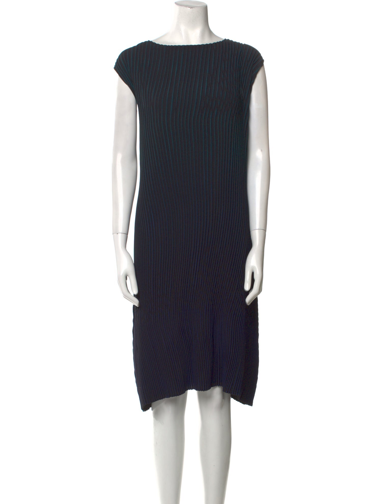 Issey Miyake Striped Knee-Length Dress
