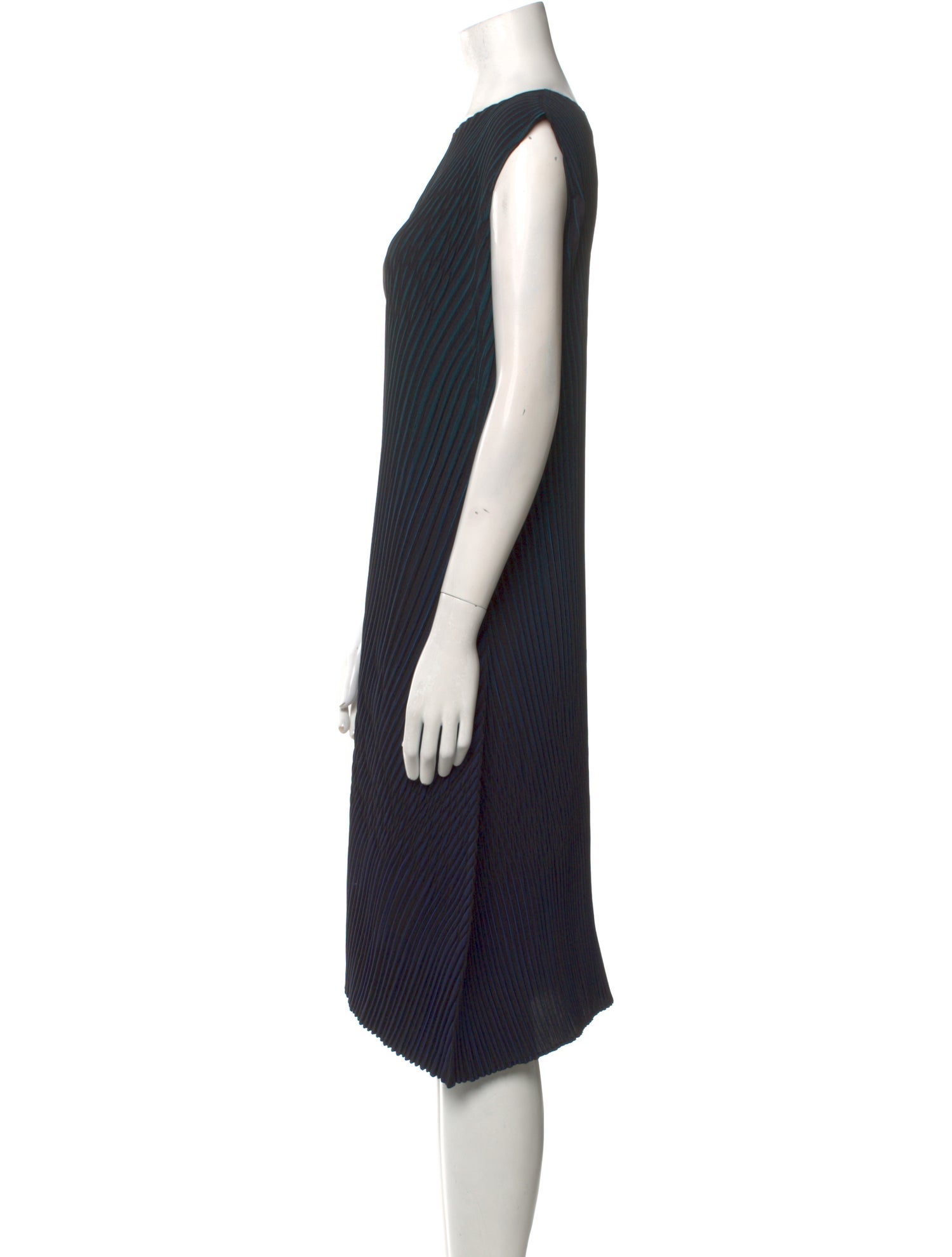 Issey Miyake Striped Knee-Length Dress