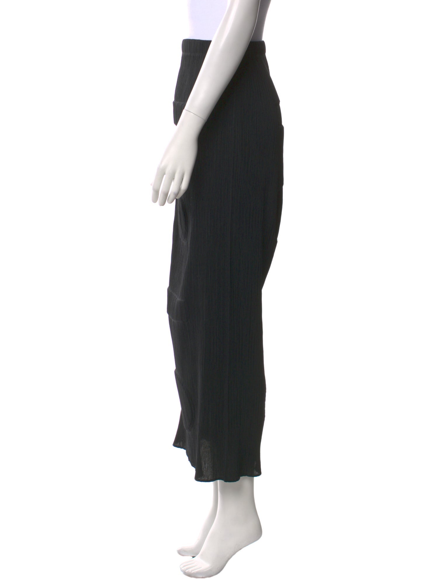 Issey Miyake Pleated Accents Midi Length Skirt