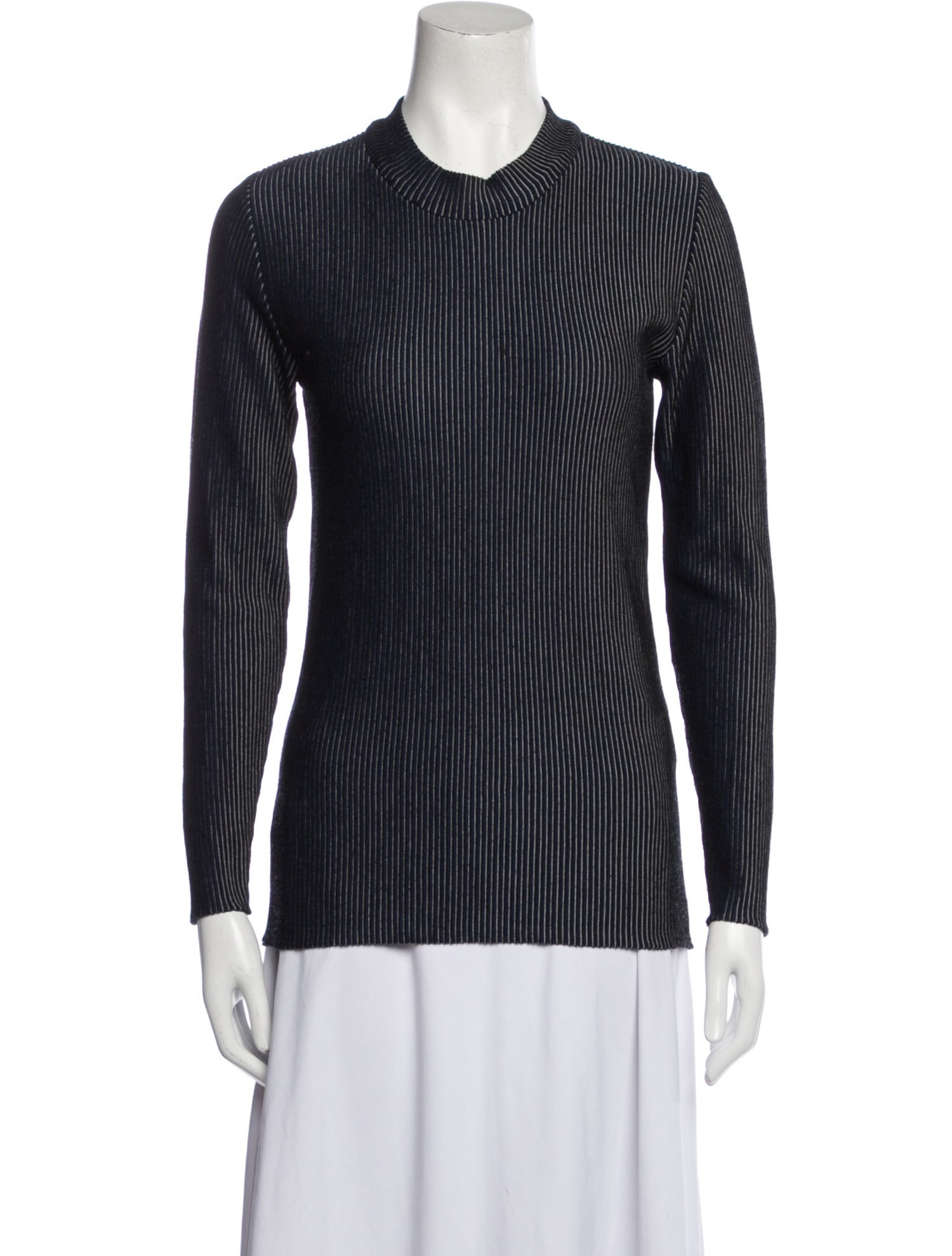 Issey Miyake Wool Crew Neck Sweater