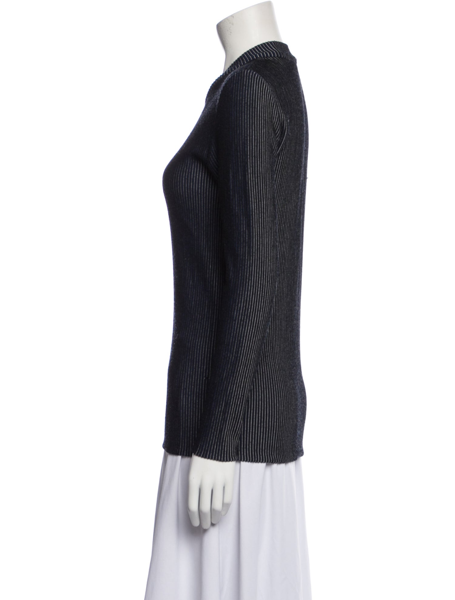 Issey Miyake Wool Crew Neck Sweater