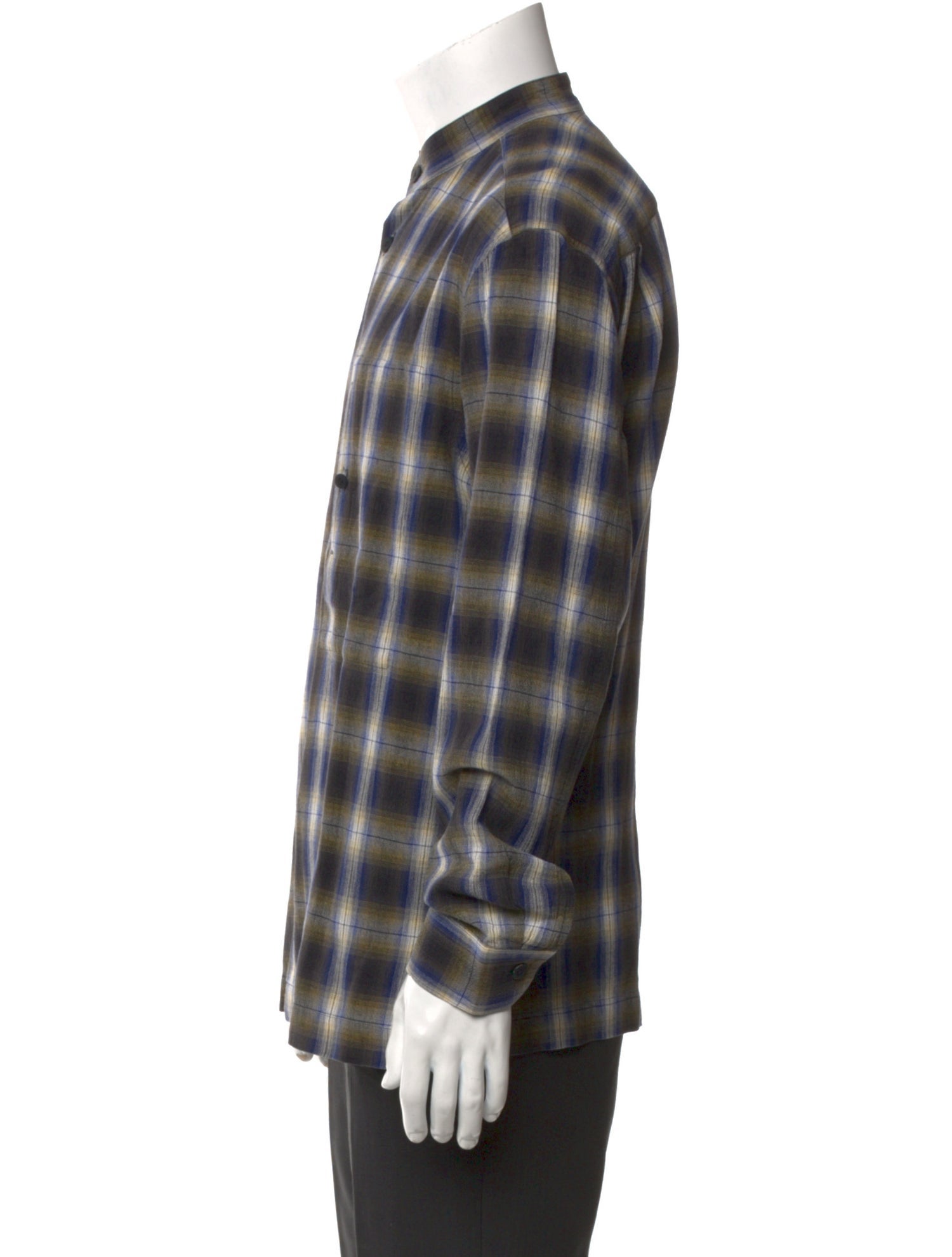 Issey Miyake 2015 Plaid Print Shirt