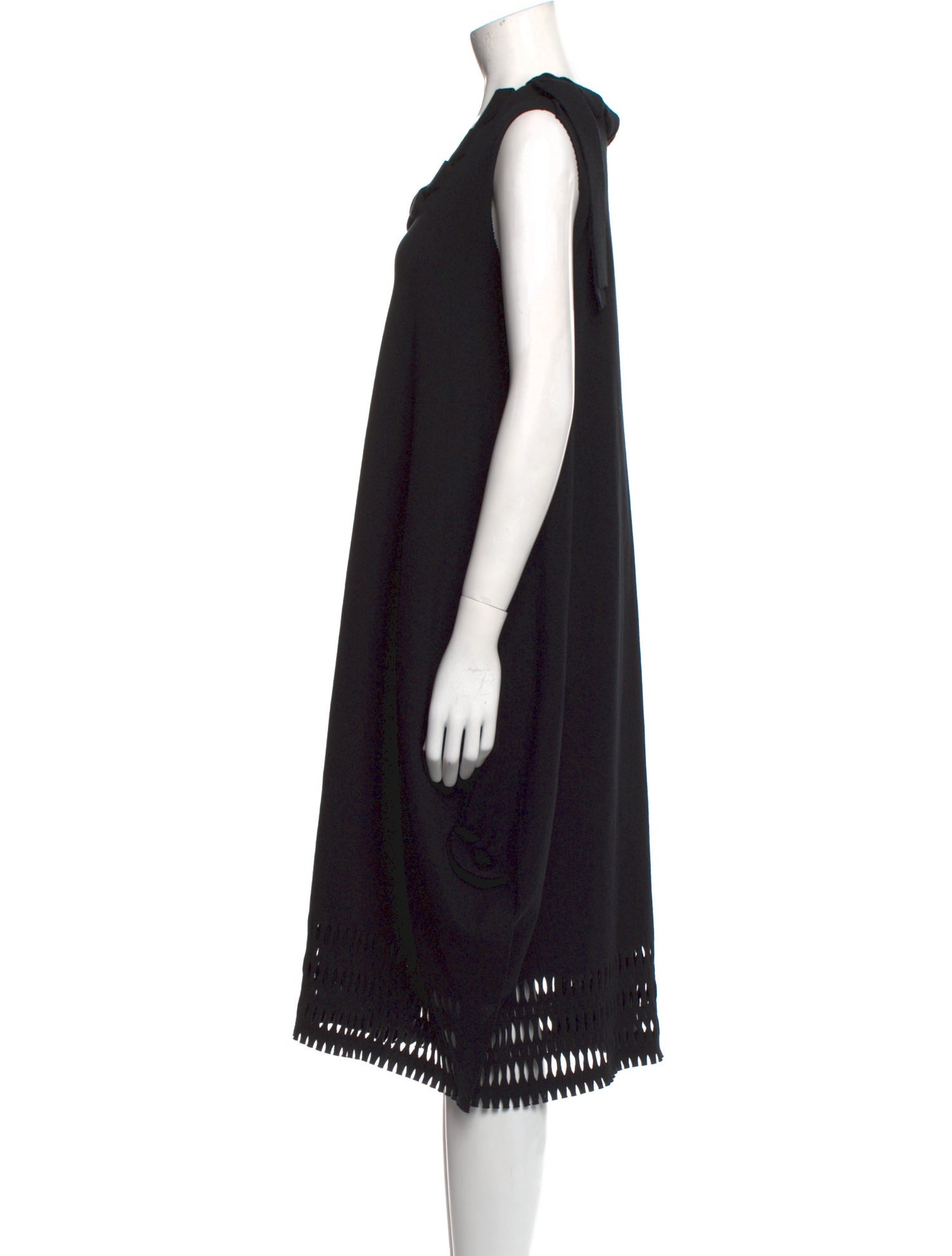 Issey Miyake Scoop Neck Midi Length Dress