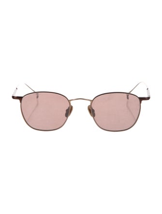 Issey Miyake Round Mirrored Sunglasses