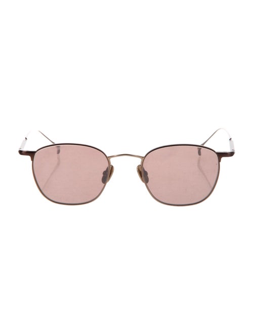 Issey Miyake Round Mirrored Sunglasses