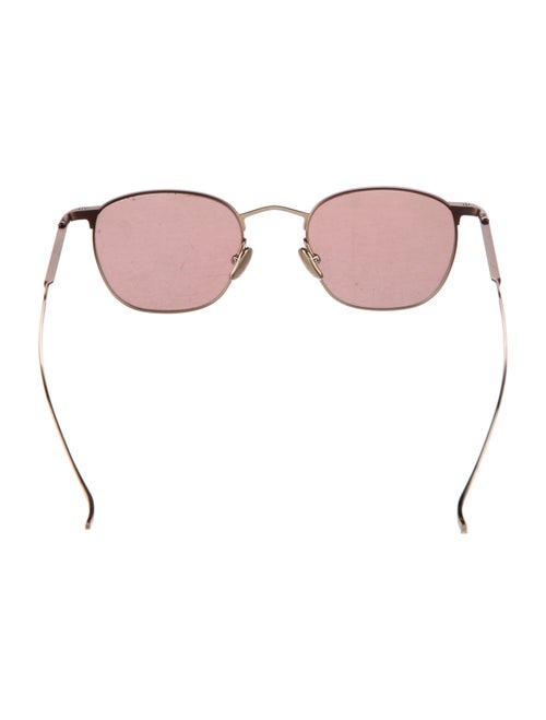 Issey Miyake Round Mirrored Sunglasses