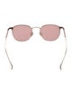 Issey Miyake Round Mirrored Sunglasses