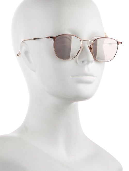 Issey Miyake Round Mirrored Sunglasses