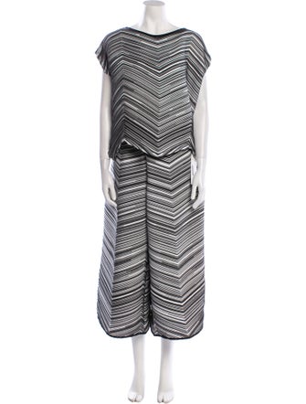Issey Miyake Striped Pant Set