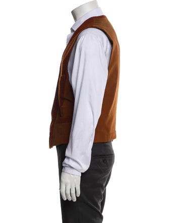 Issey Miyake Wool Colorblock Pattern Suit Vest