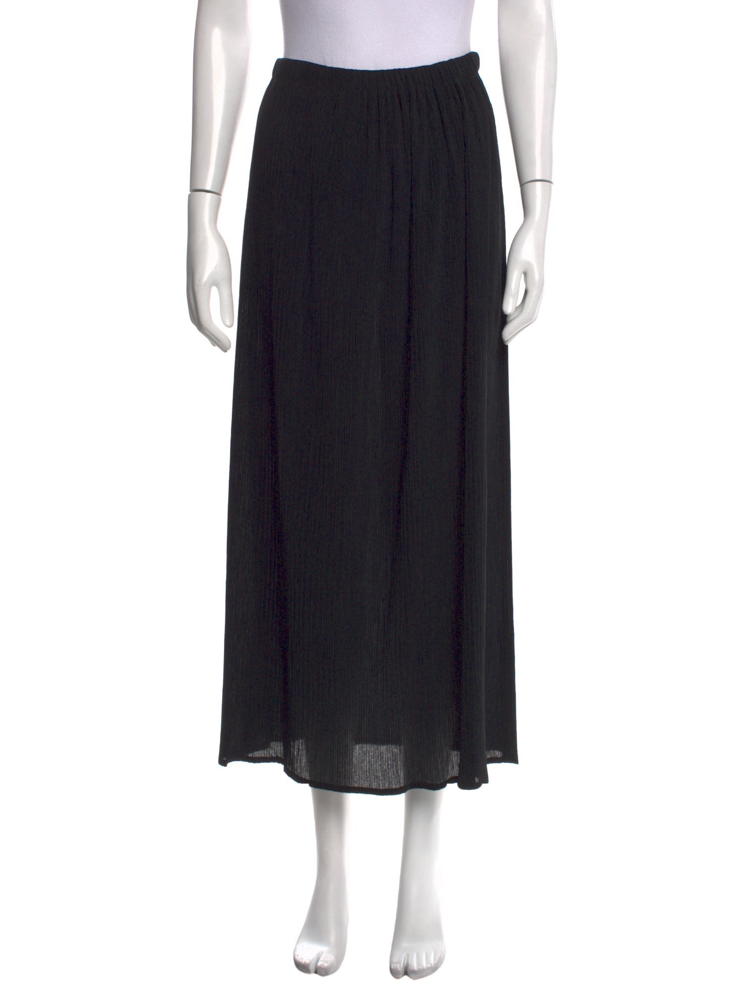 Issey Miyake Pleated Accents Midi Length Skirt