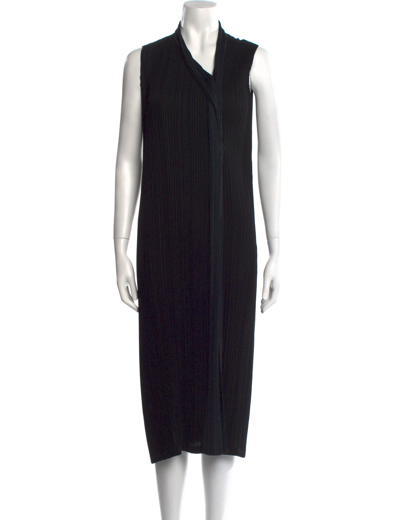 Issey Miyake Striped Long Dress