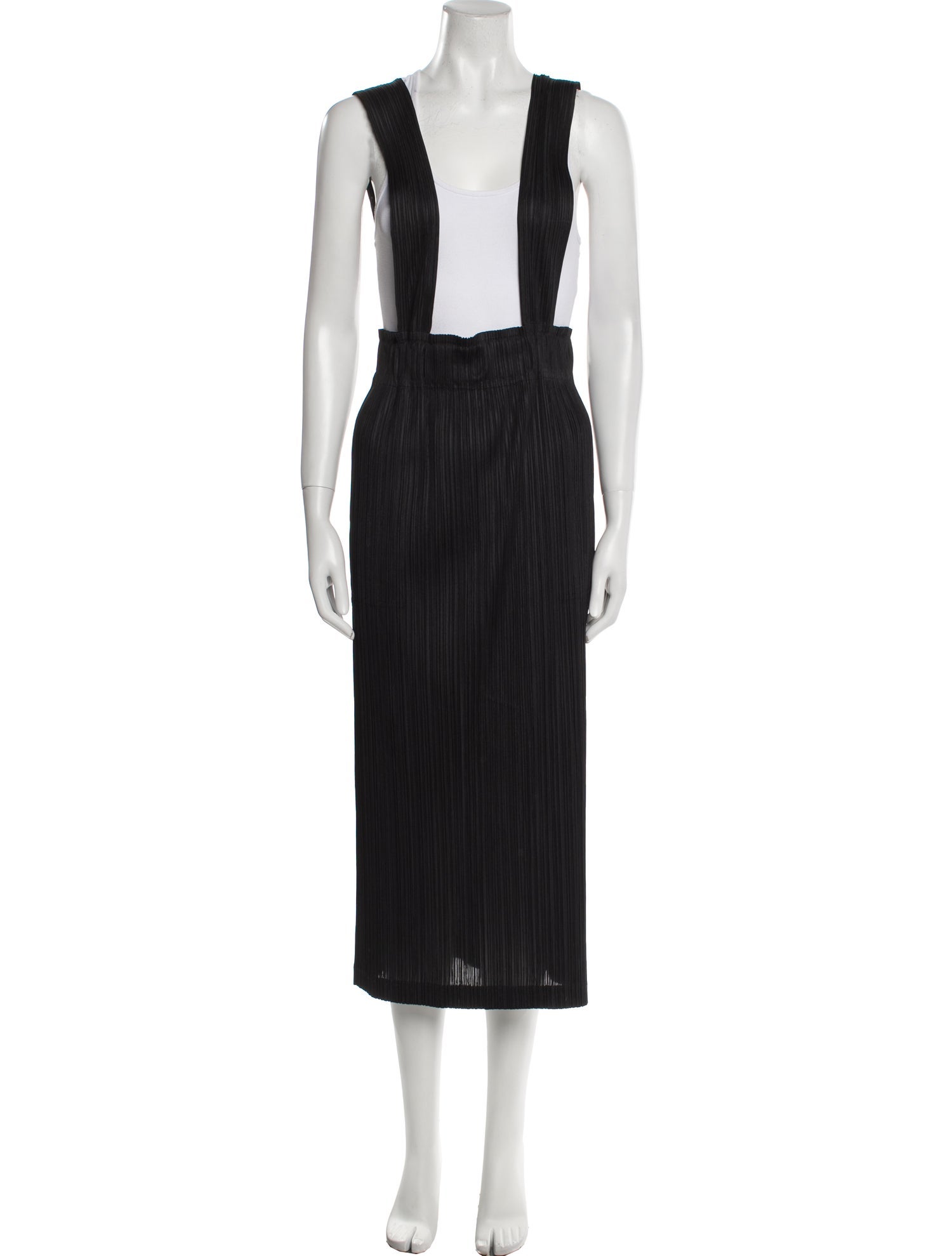 Issey Miyake Pleated Accents Long Skirt