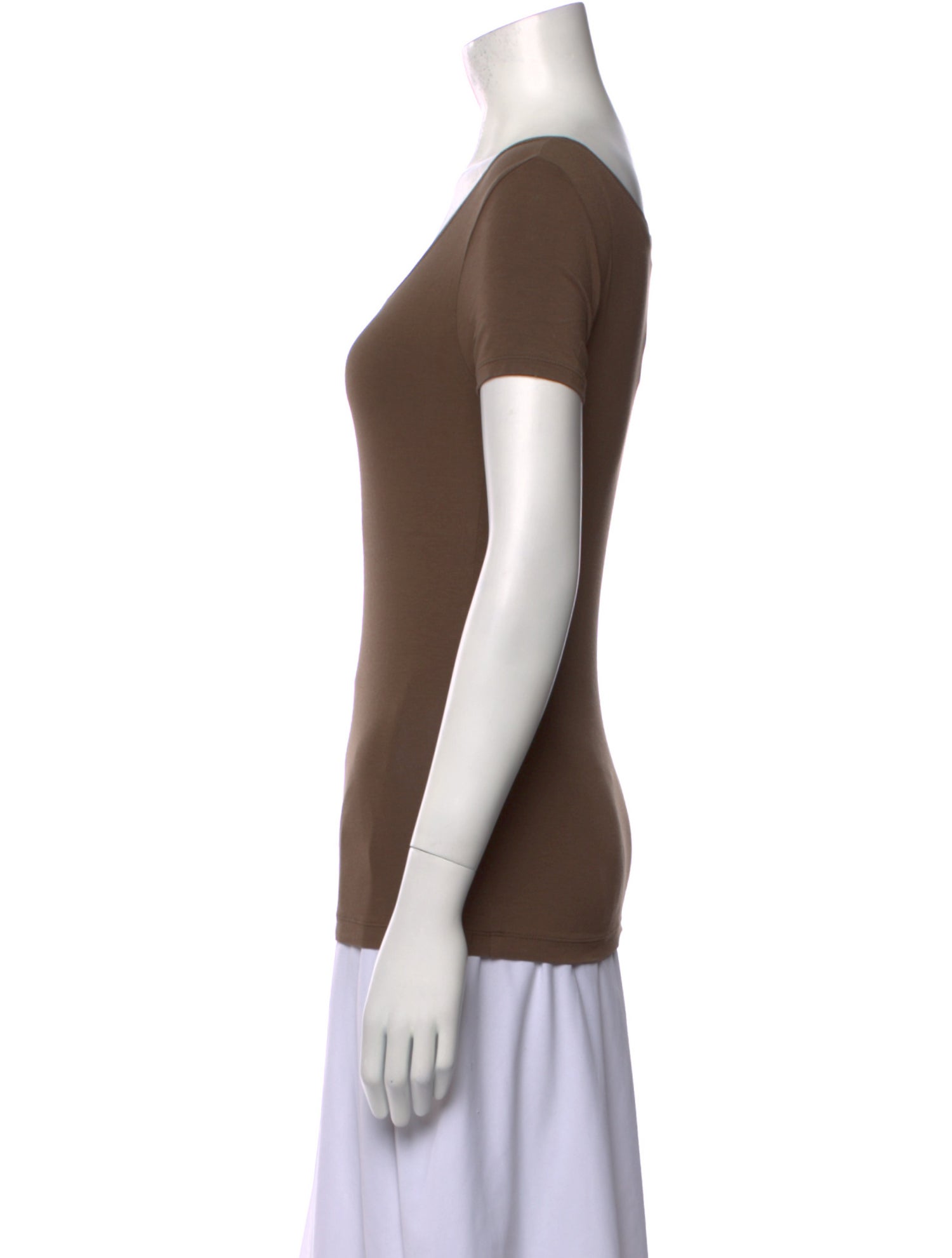 Issey Miyake Scoop Neck Short Sleeve T-Shirt