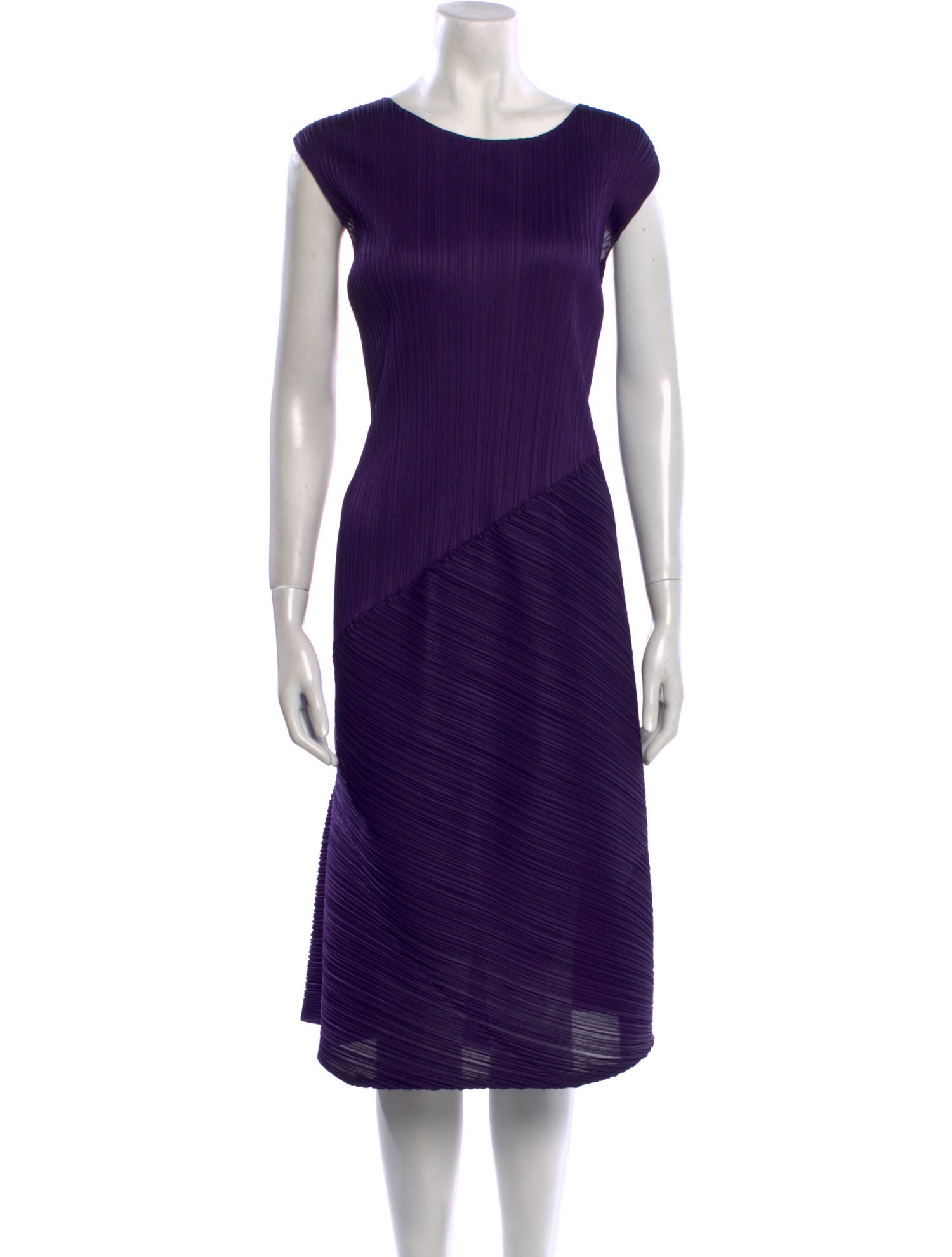 Issey Miyake Bateau Neckline Mini Dress w/ Tags