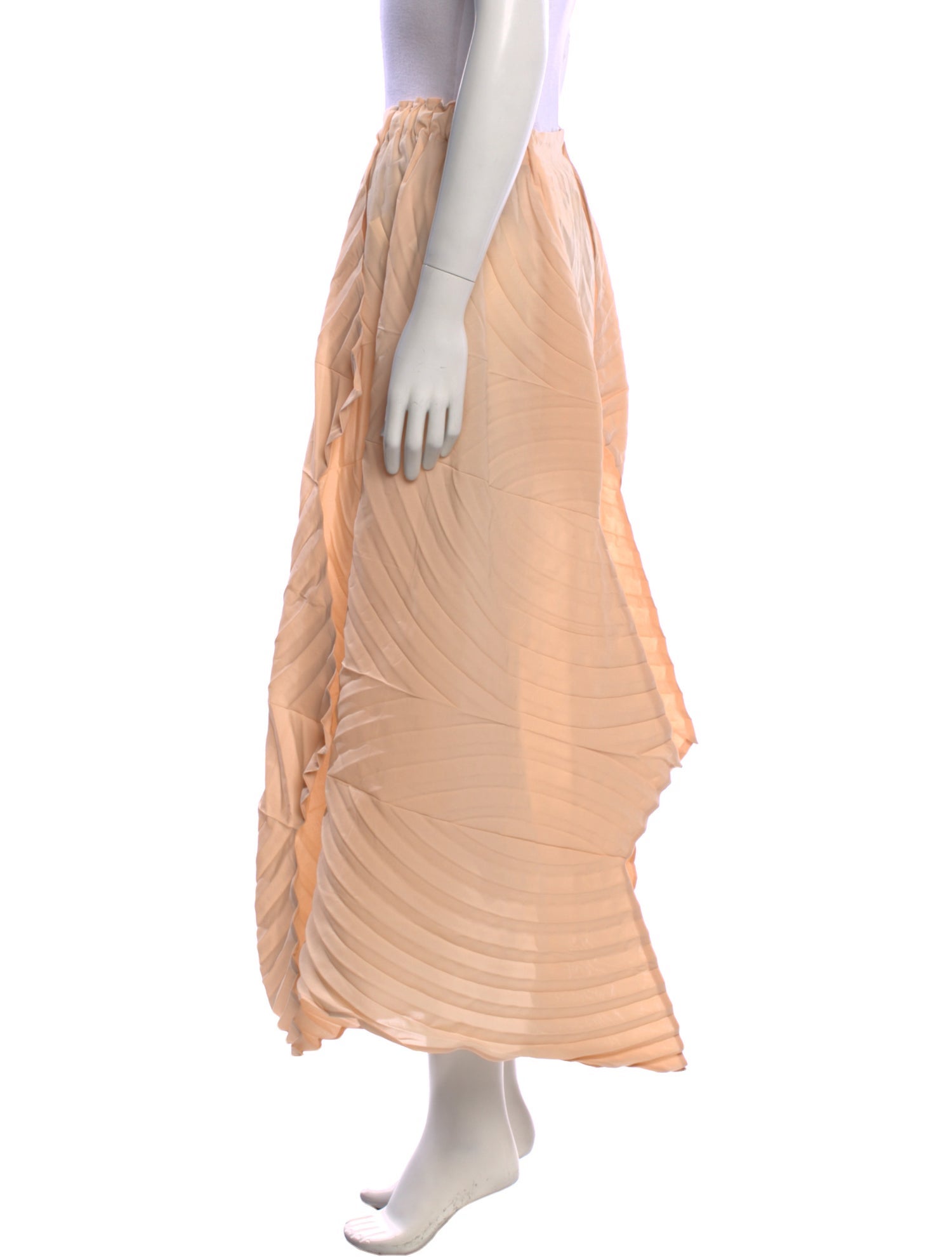 Issey Miyake Pleated Accents Midi Length Skirt