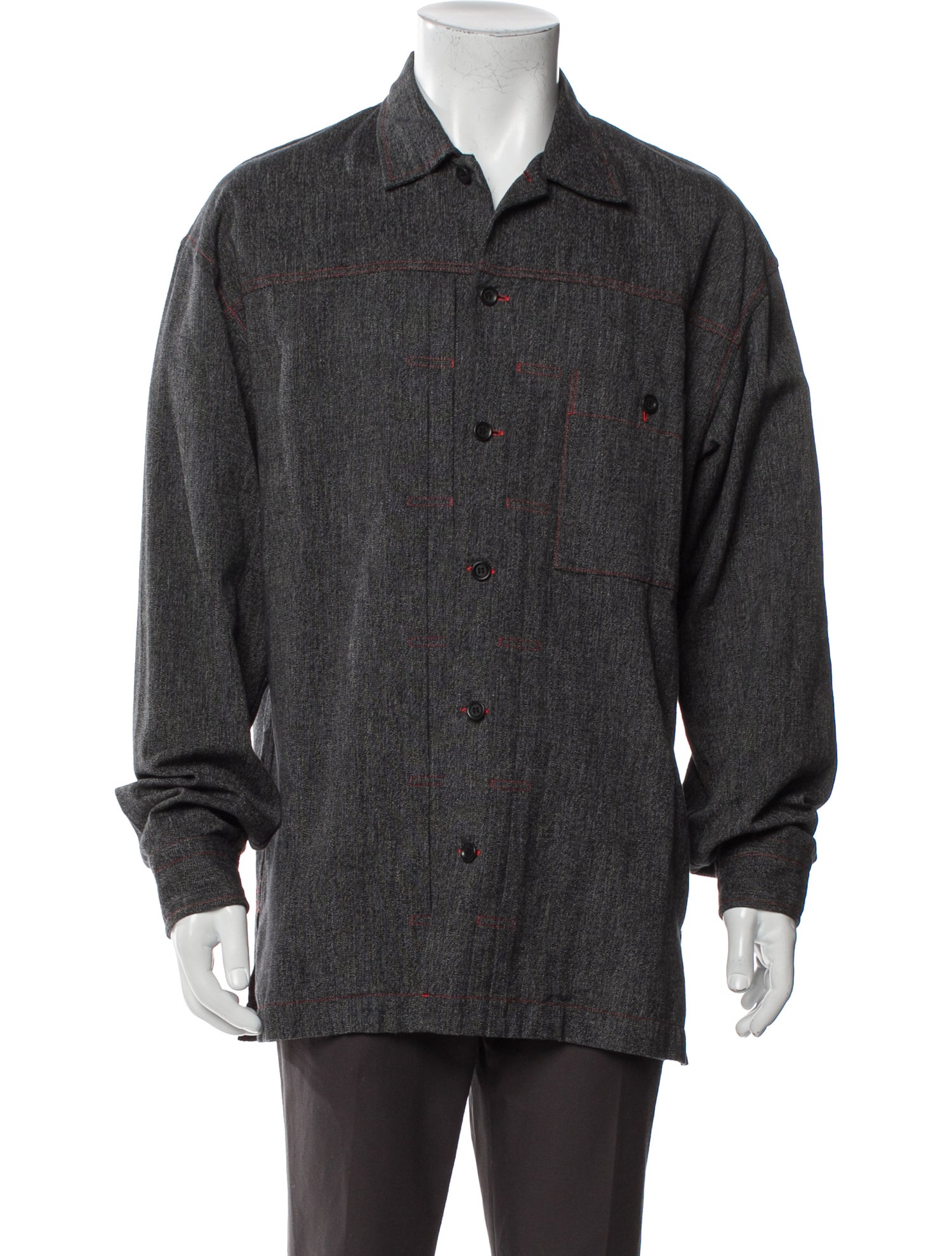 Alexander McQueen Printed Long Sleeve Shirt - White Casual