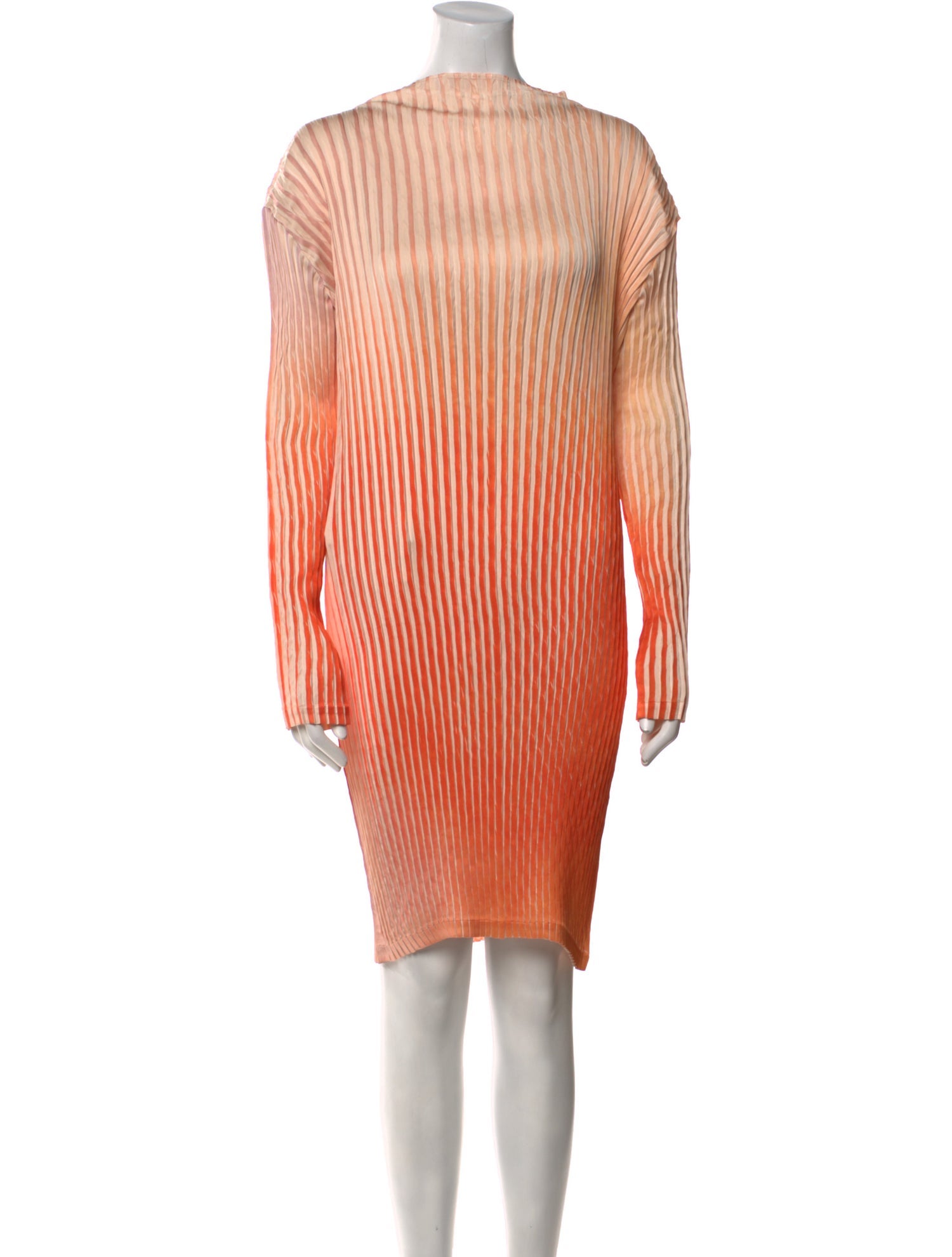 Issey Miyake Striped Knee-Length Dress w/ Tags