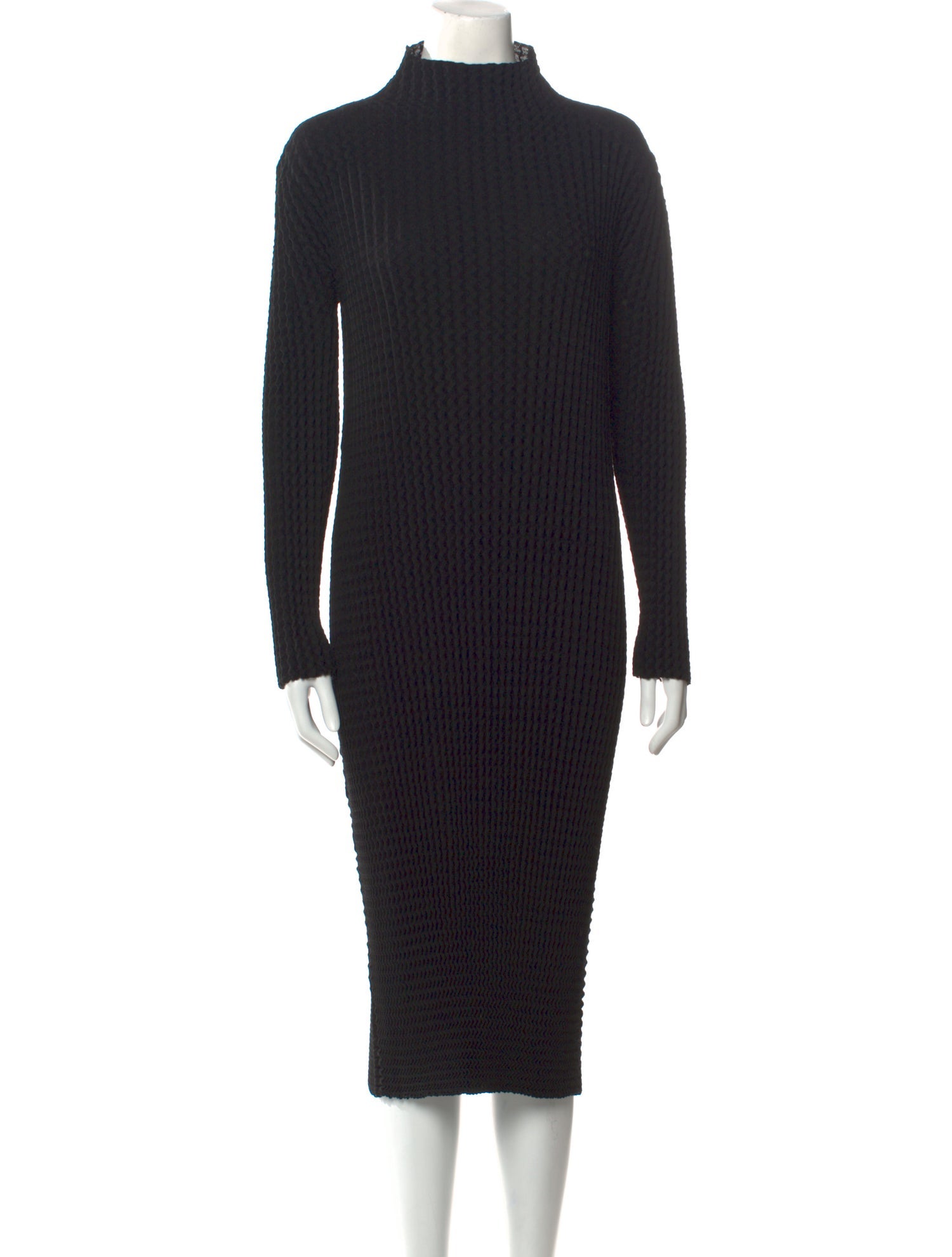 Issey Miyake Turtleneck Midi Length Dress w/ Tags