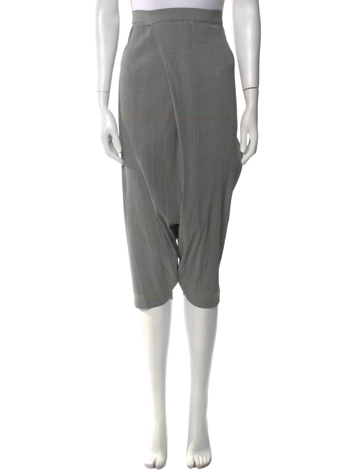 Issey Miyake Pleated Accents Midi Length Skirt