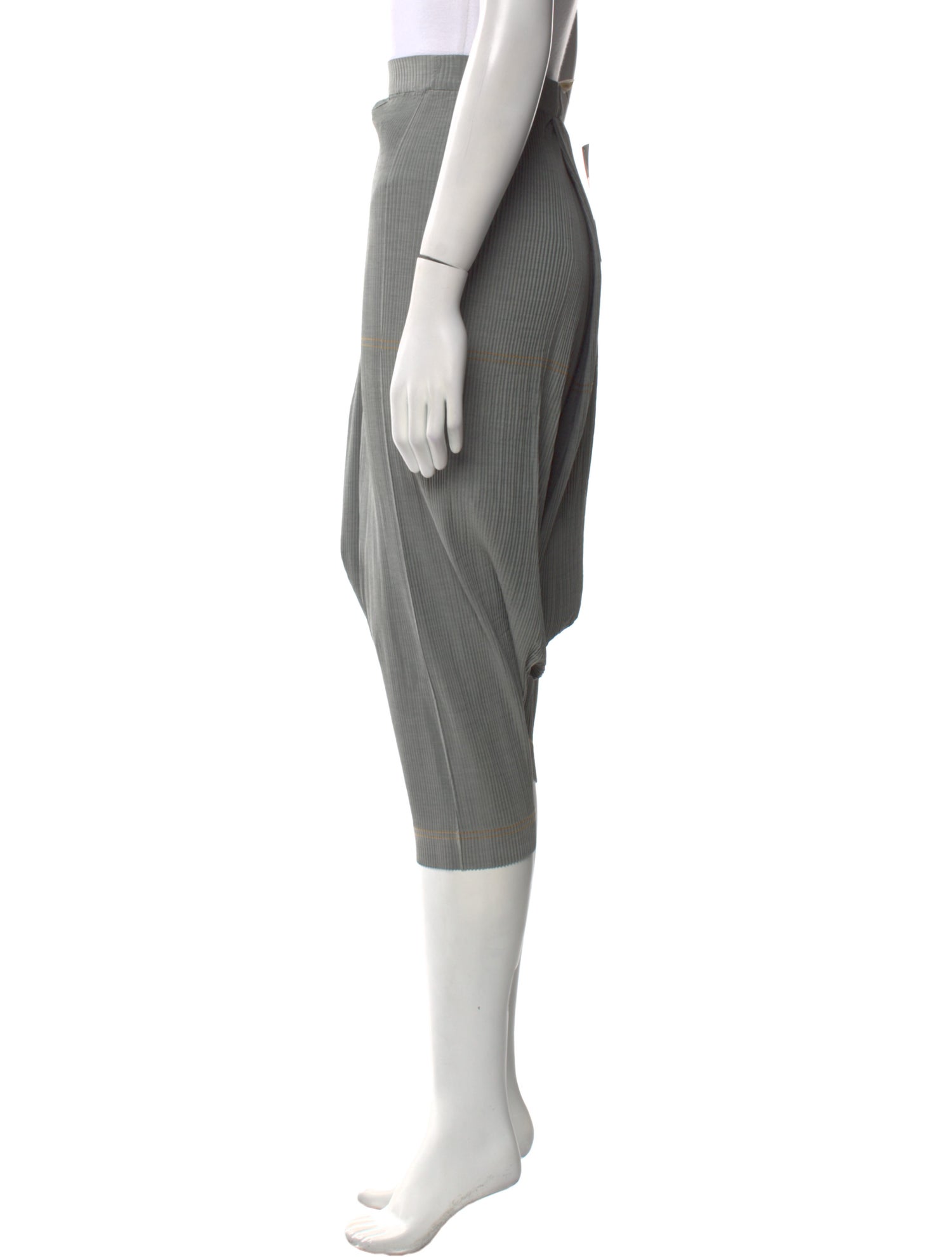 Issey Miyake Pleated Accents Midi Length Skirt