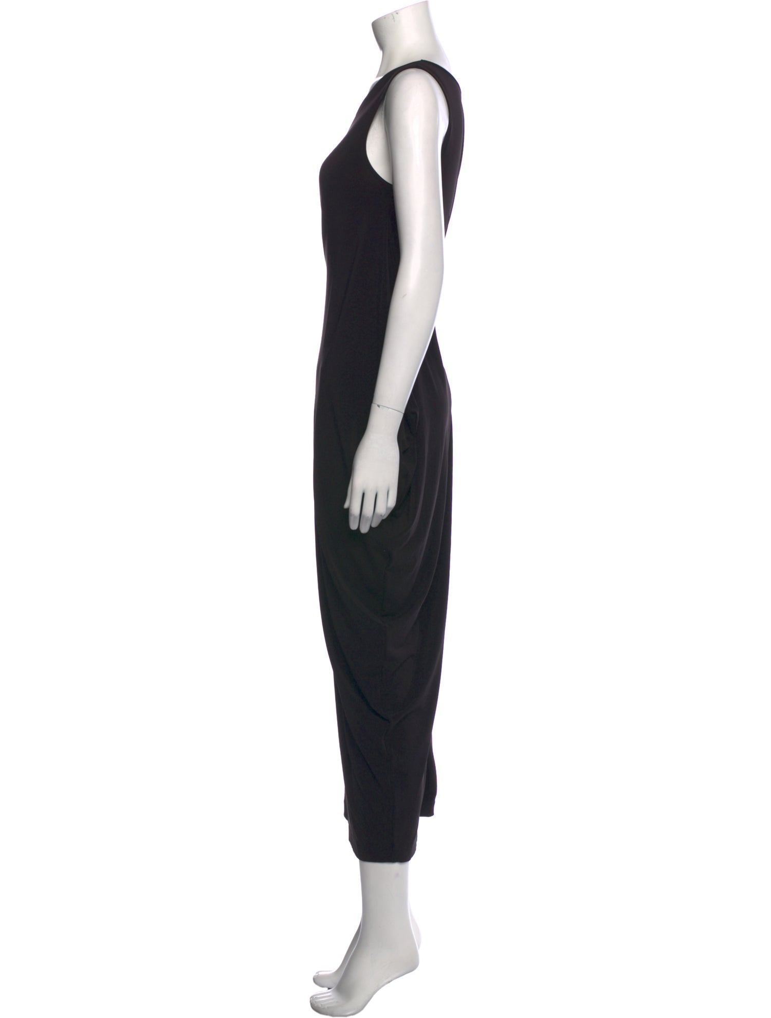 Issey Miyake Scoop Neck Long Dress