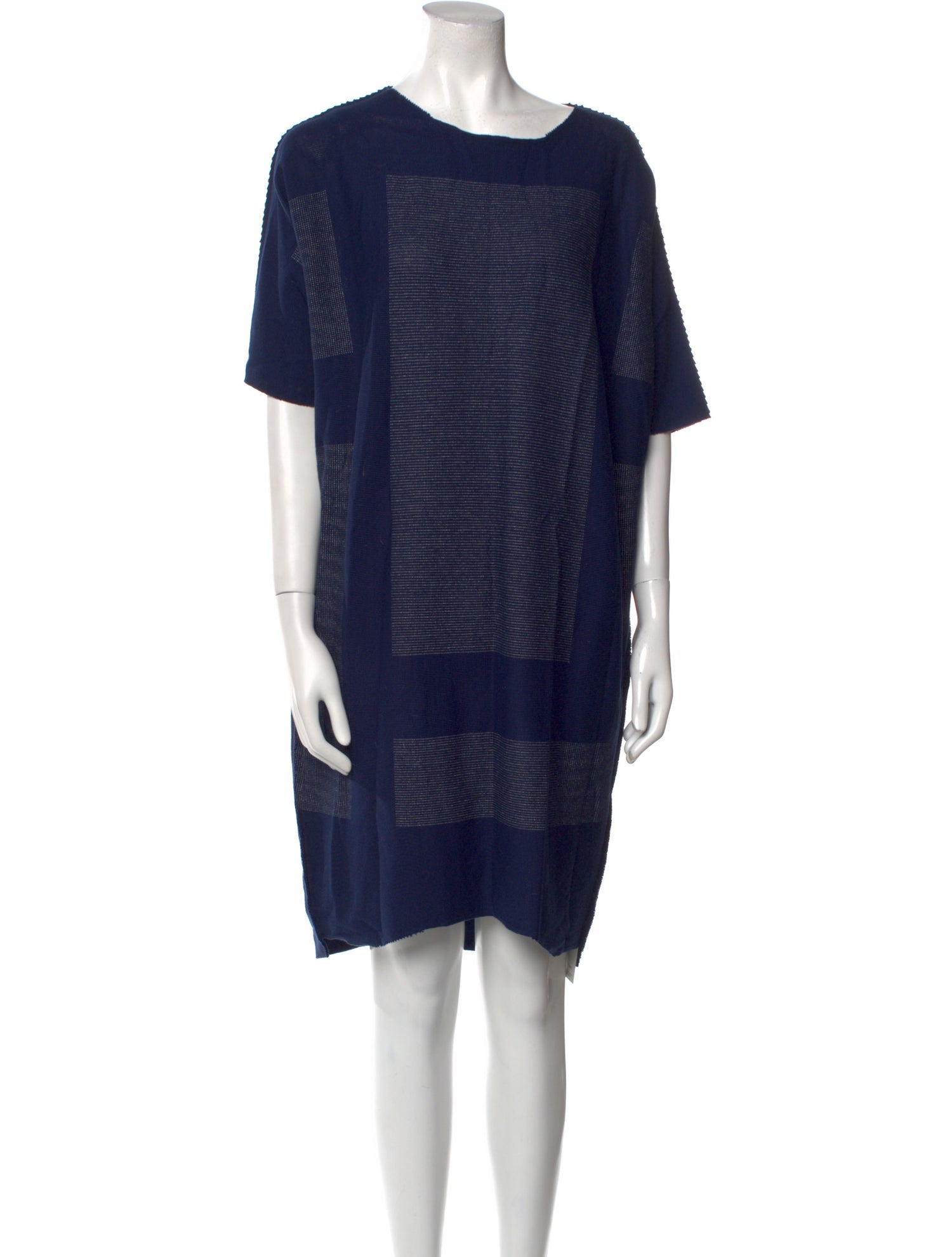 Issey Miyake Striped Mini Dress