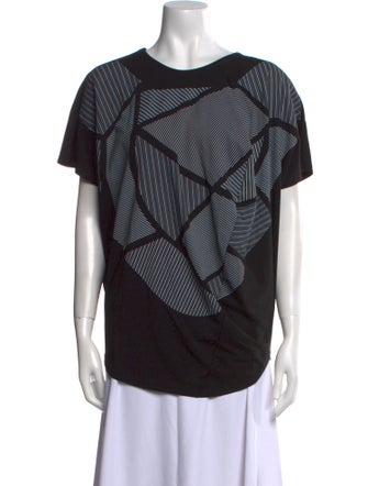 Issey Miyake 2014 Graphic Print Blouse