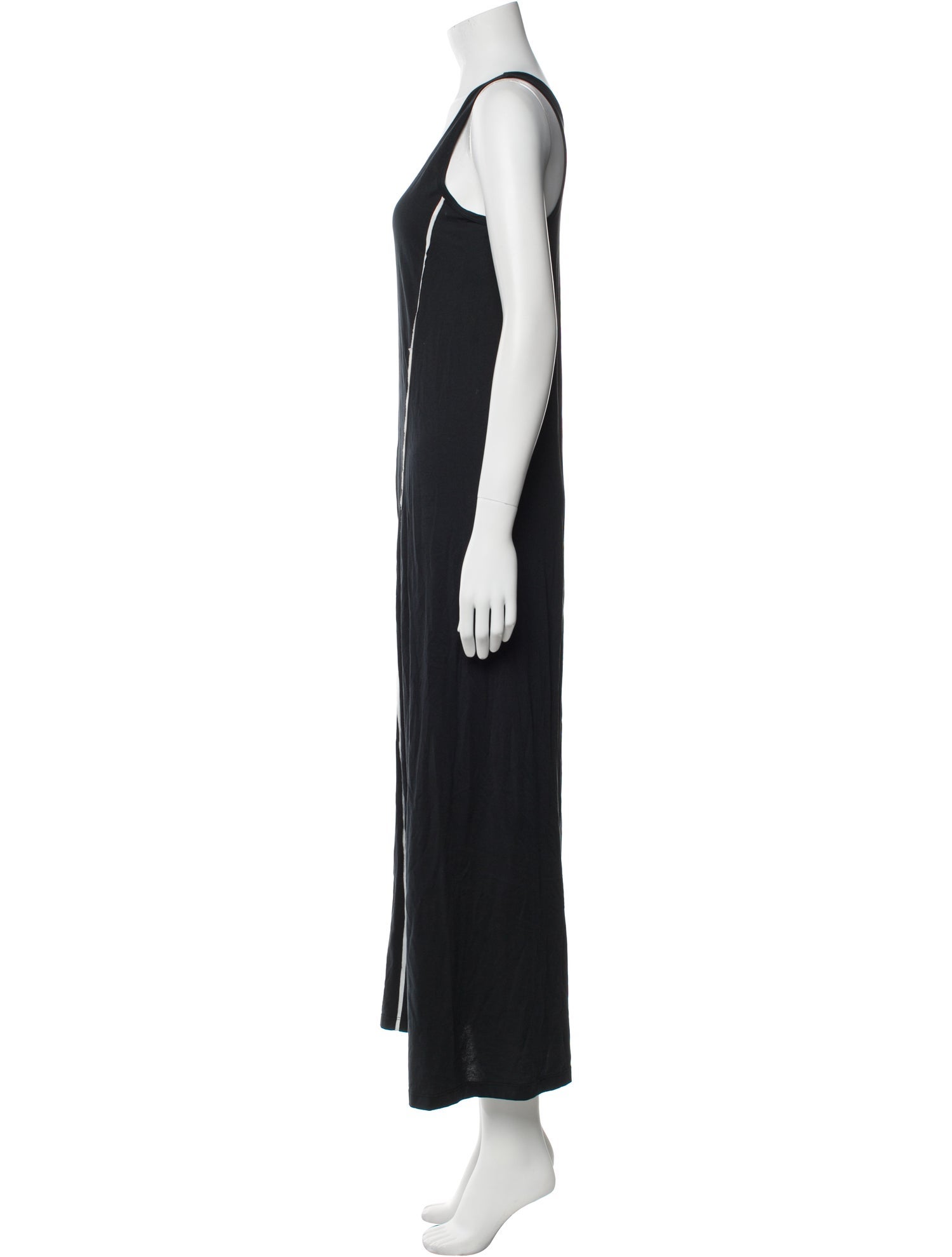 Issey Miyake Scoop Neck Long Dress