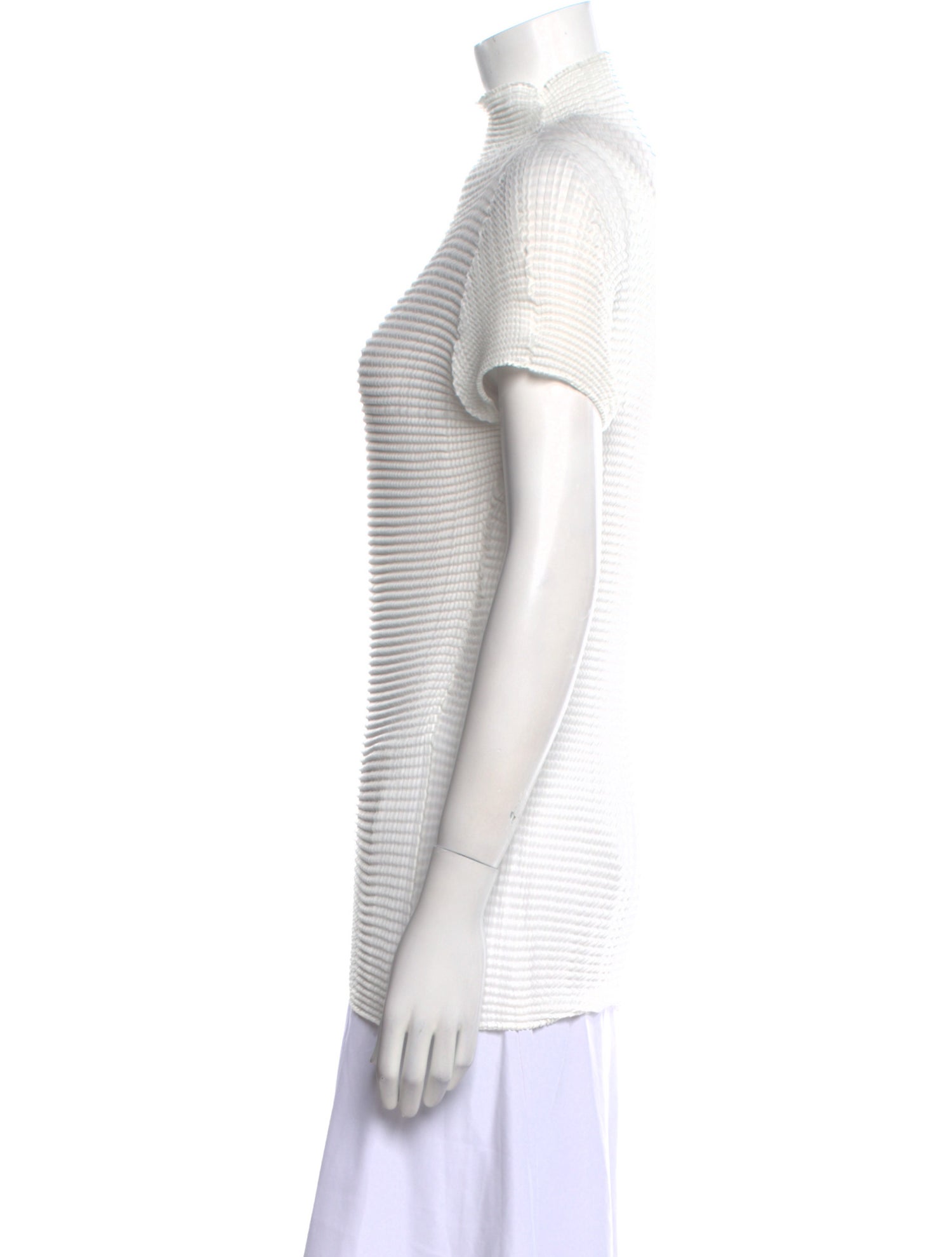 Issey Miyake Turtleneck Short Sleeve Top w/ Tags