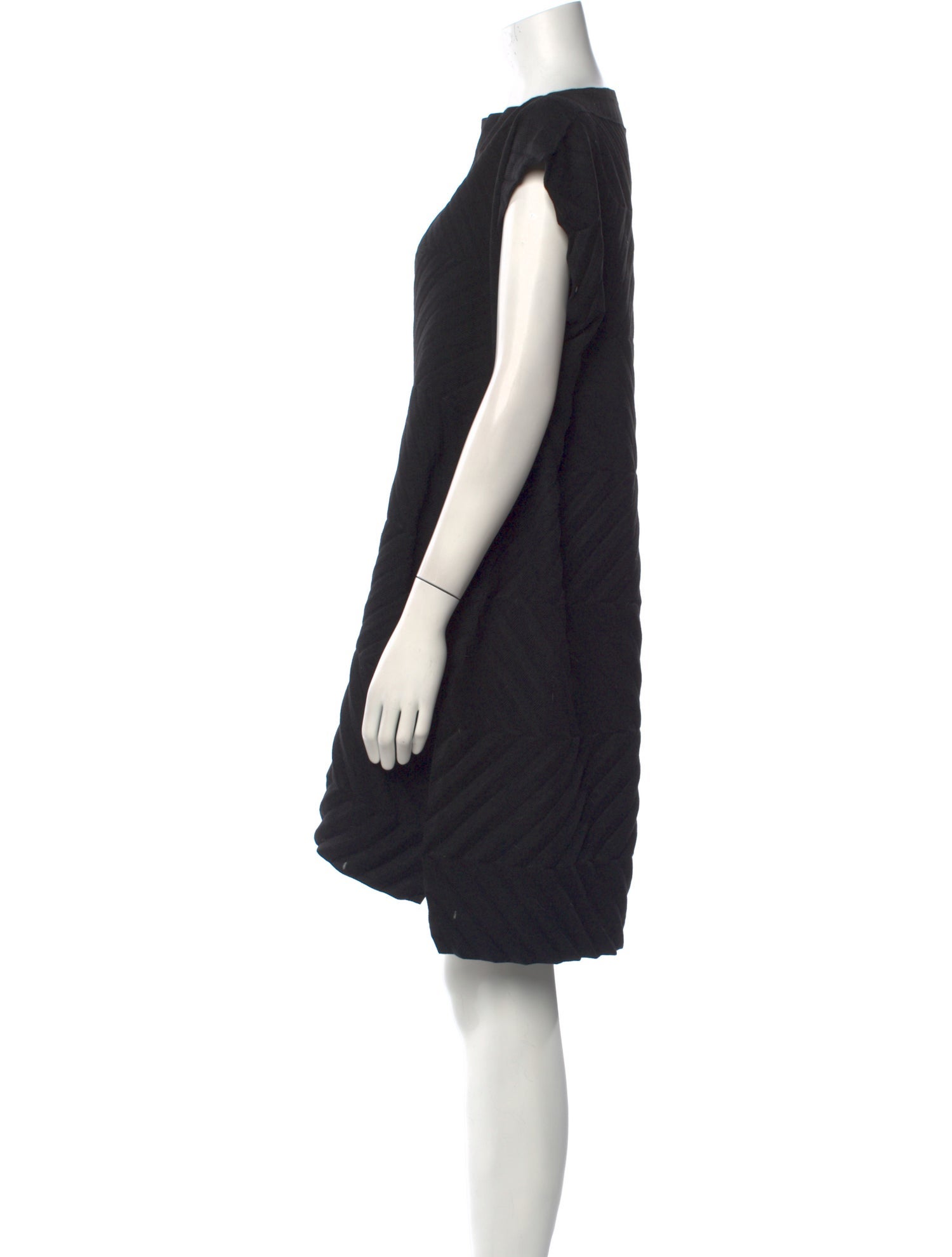 Issey Miyake Bateau Neckline Mini Dress