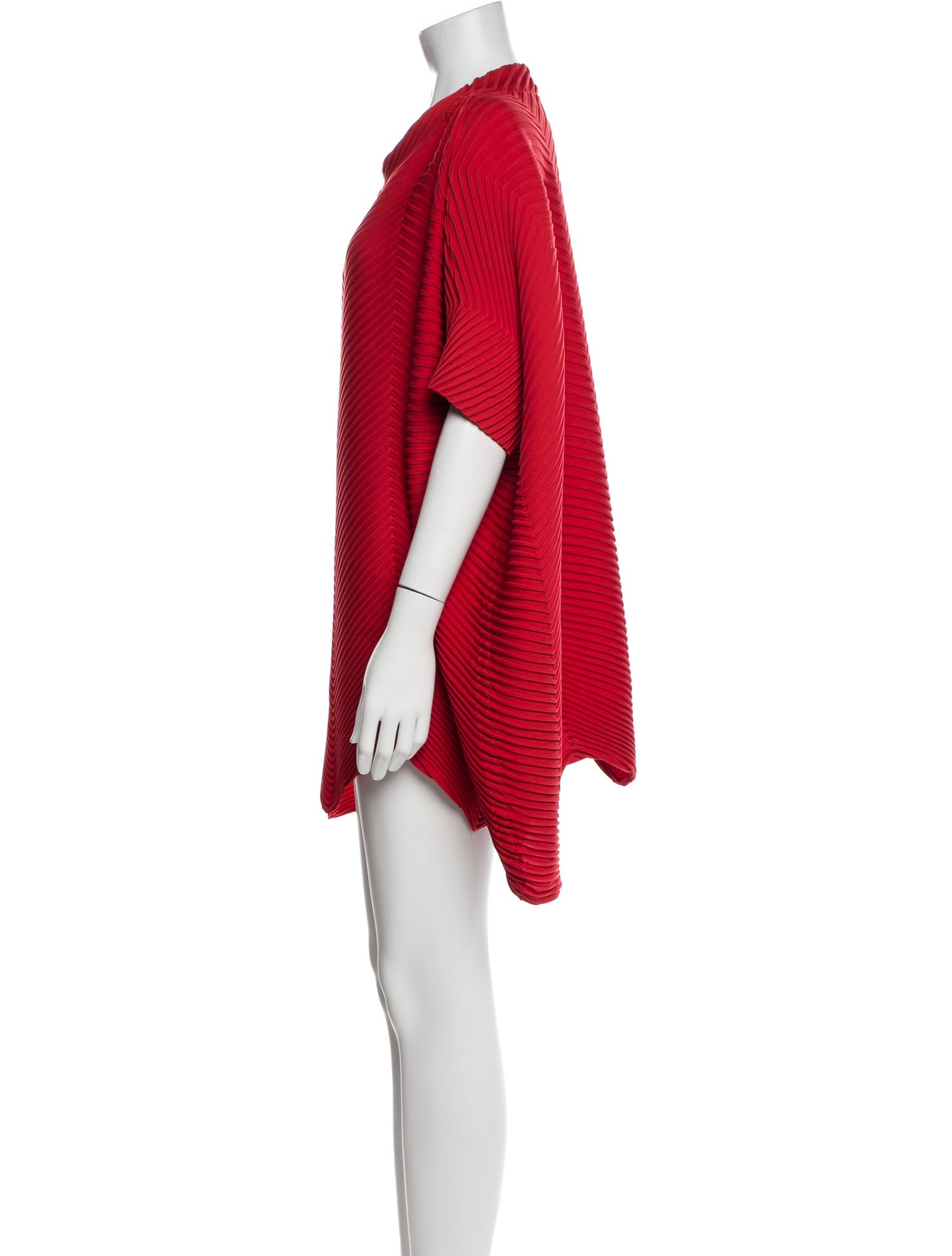 Issey Miyake Crew Neck Short Sleeve Tunic