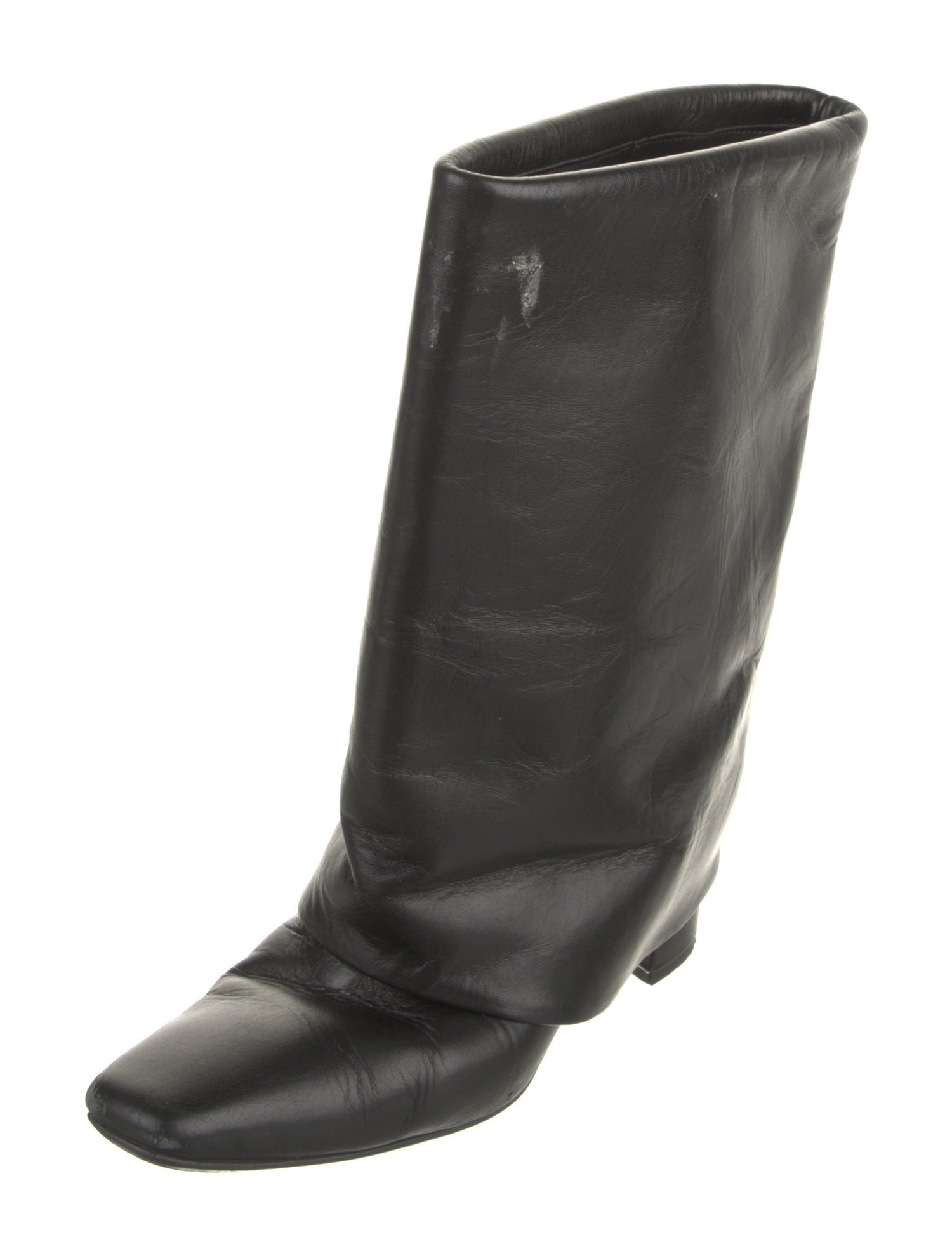 Issey Miyake Leather Rain Boots