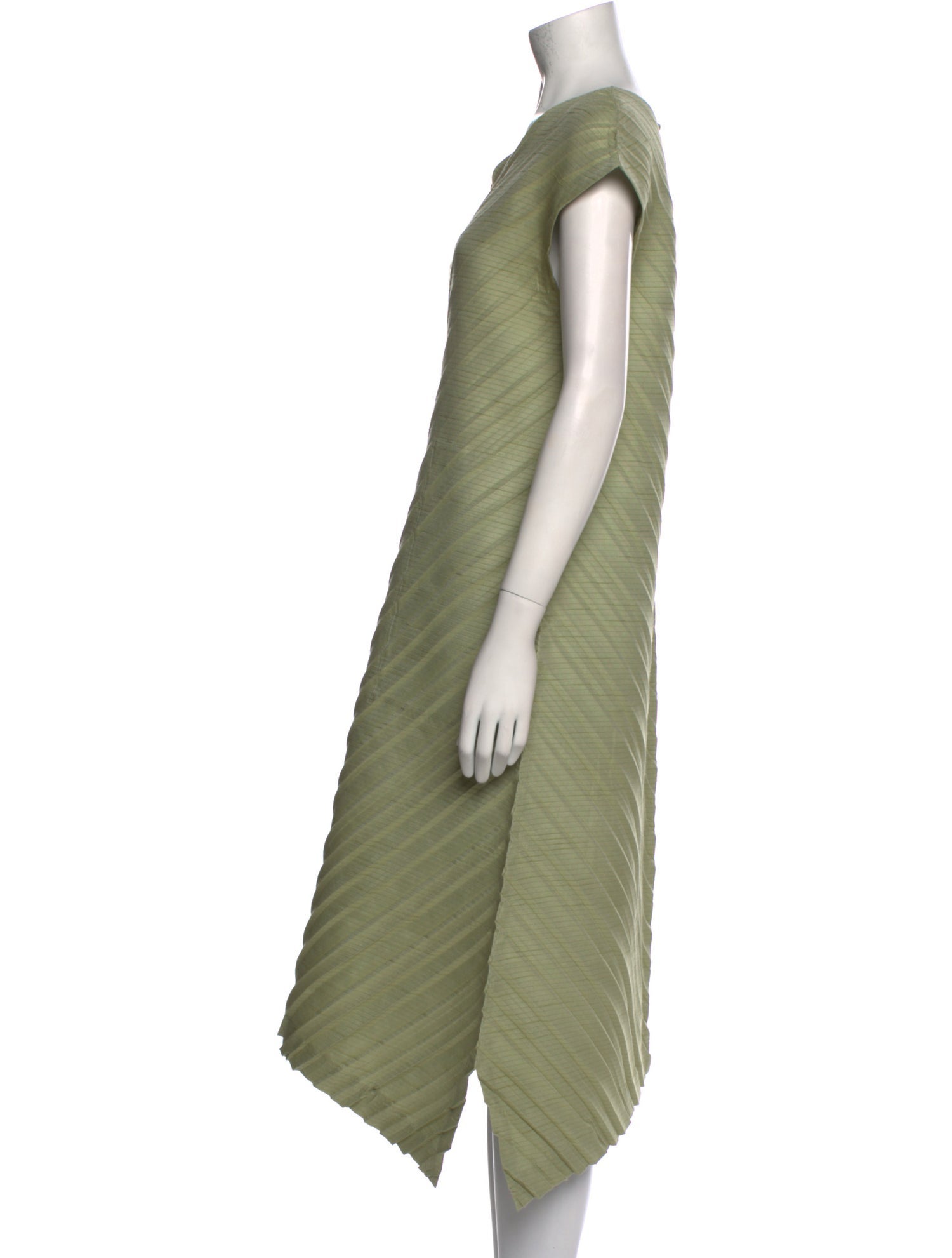 Issey Miyake V-Neck Midi Length Dress