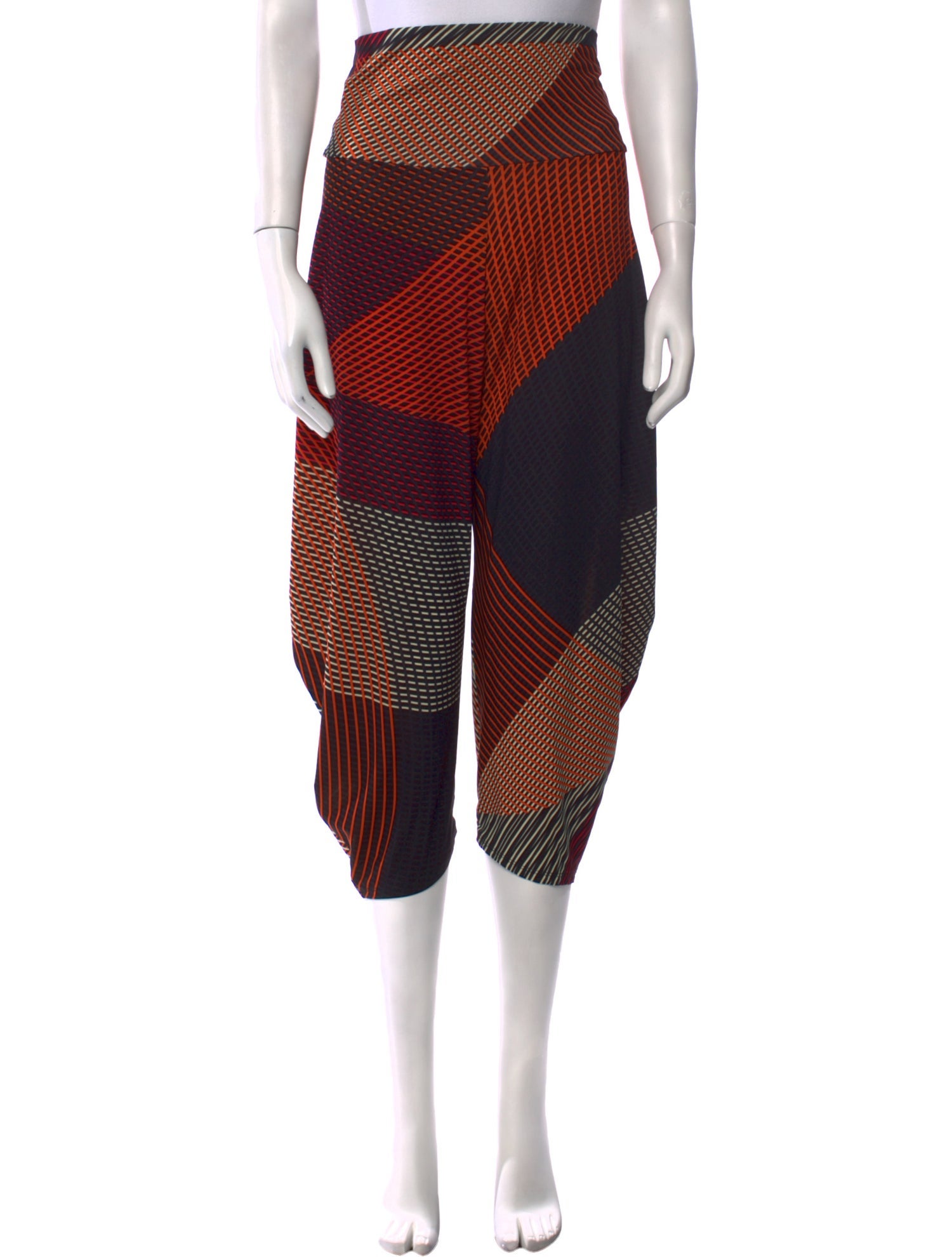 Issey Miyake Printed Straight Leg Pants