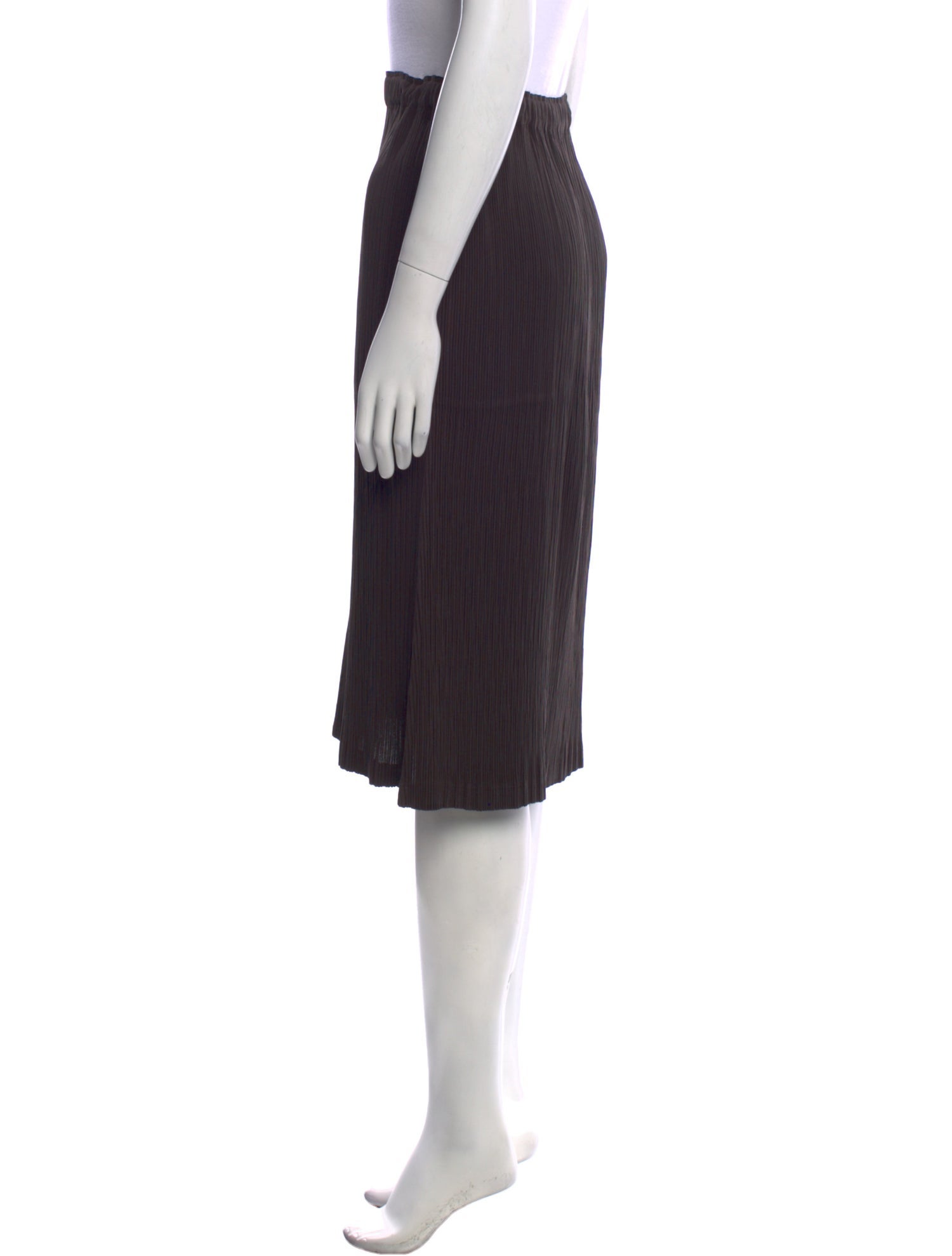 Issey Miyake Pleated Accents Midi Length Skirt