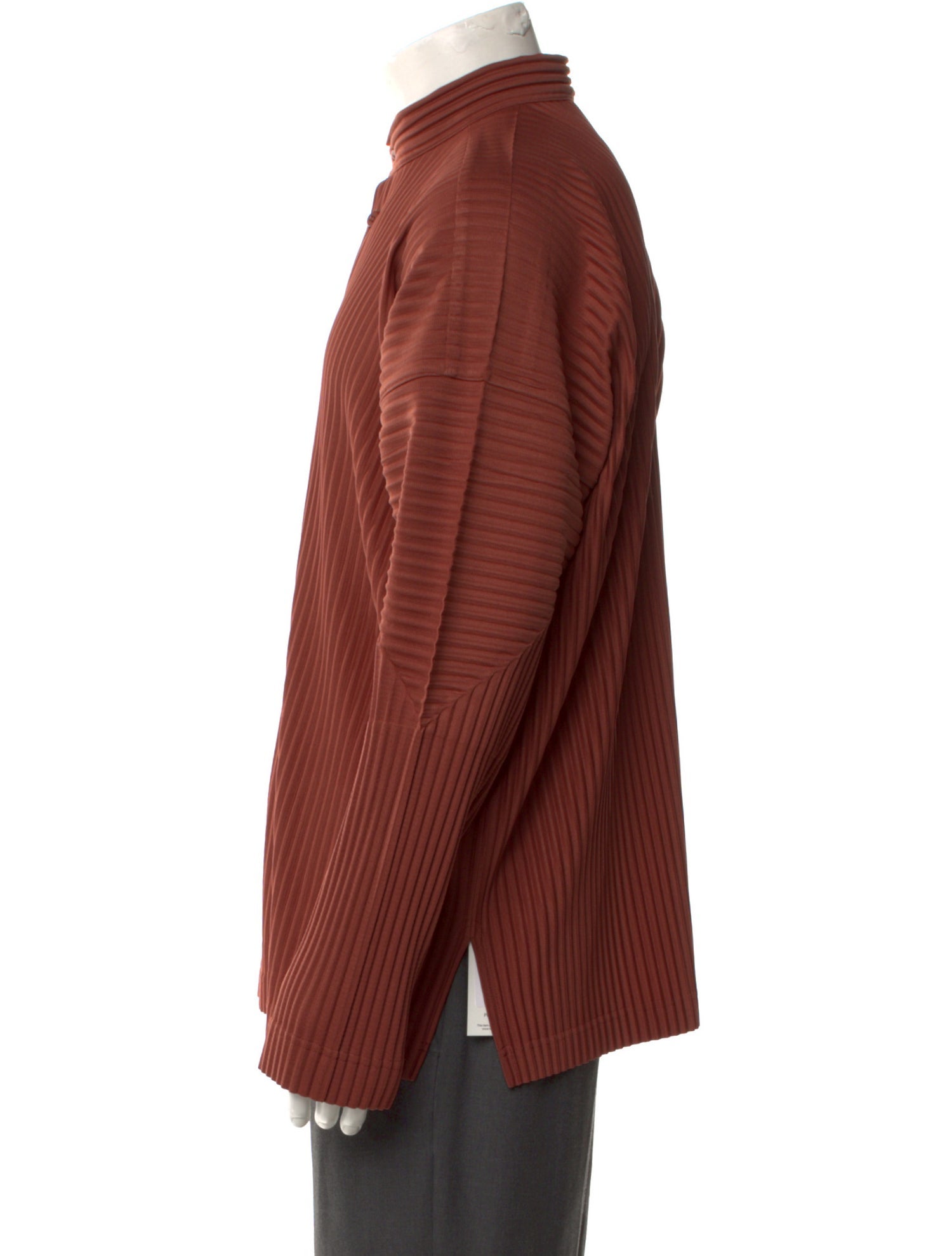 HOMME PLISSÉ ISSEY MIYAKE Striped Long Sleeve Shirt