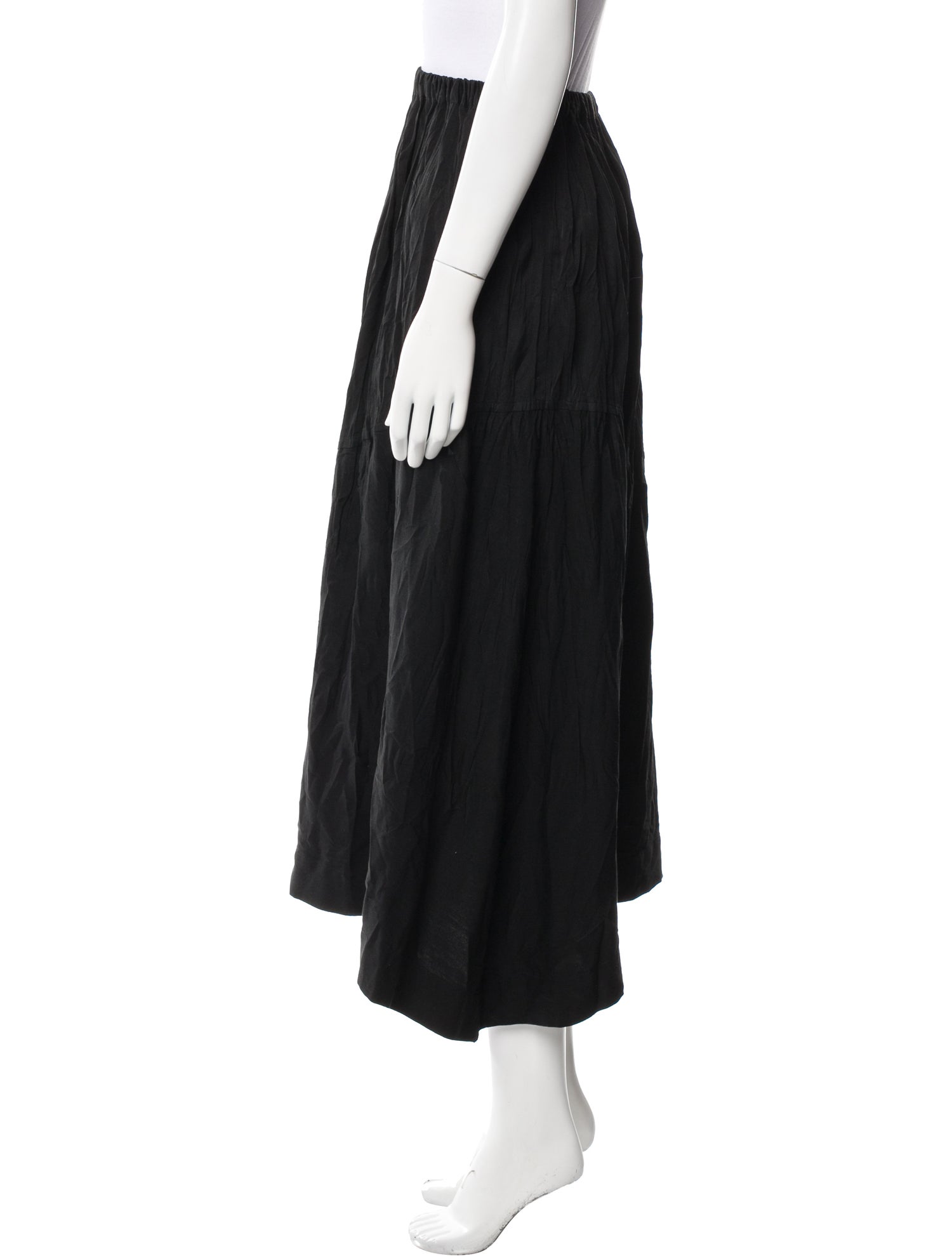 Issey Miyake Pleated Accents Midi Length Skirt